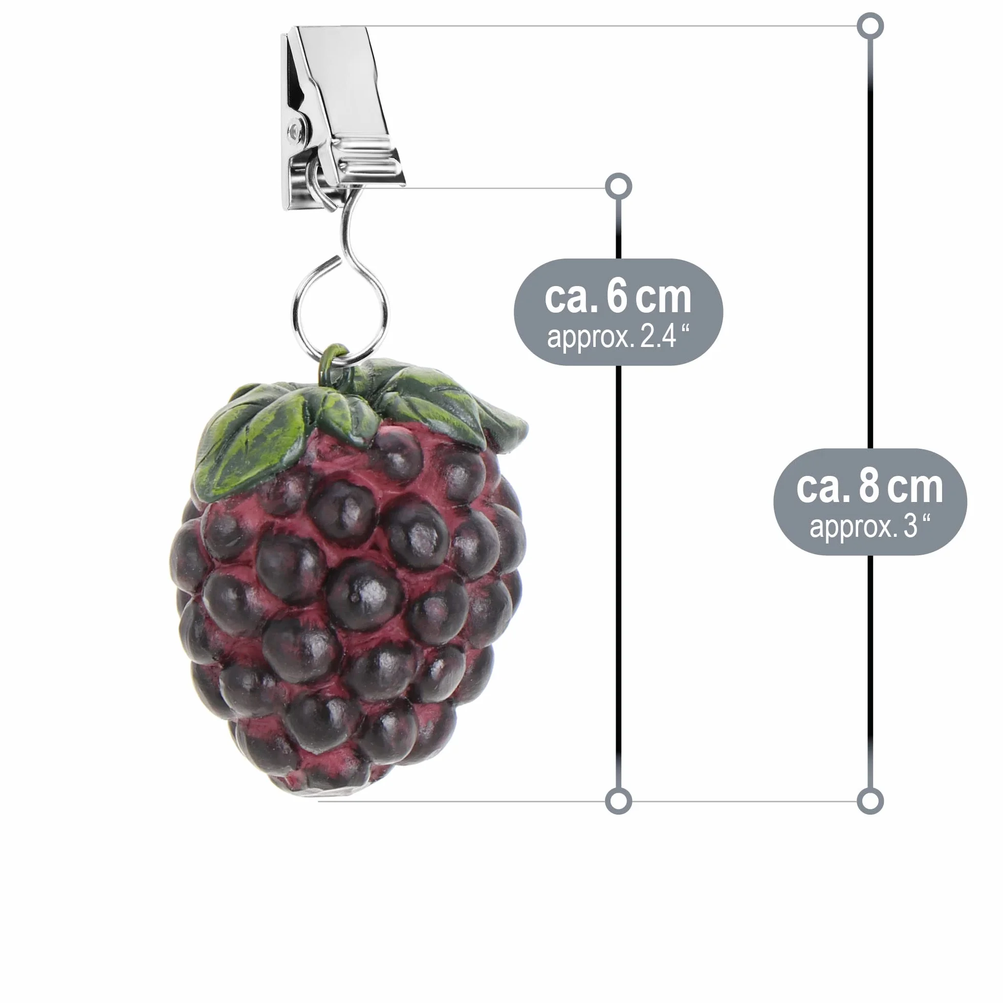 COM-FOUR obciążniki do obrusów 8 sztuk 40 g klips odporne na warunki atmosferyczne