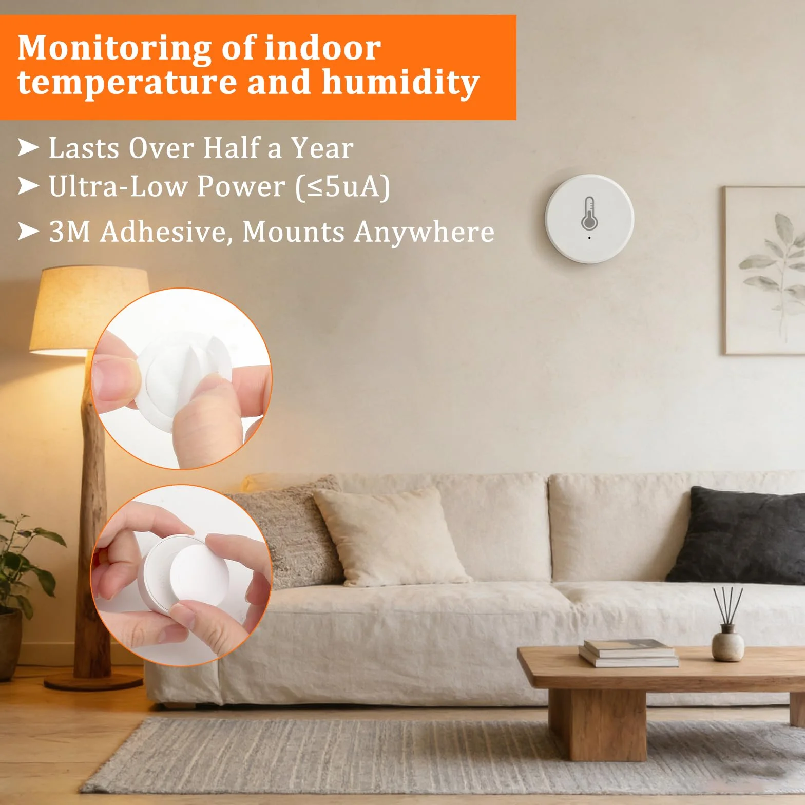 Zigbee czujnik temperatury i wilgotności do automatyzacji domu kompatybilny z Home Assistant Zigbee2mqtt