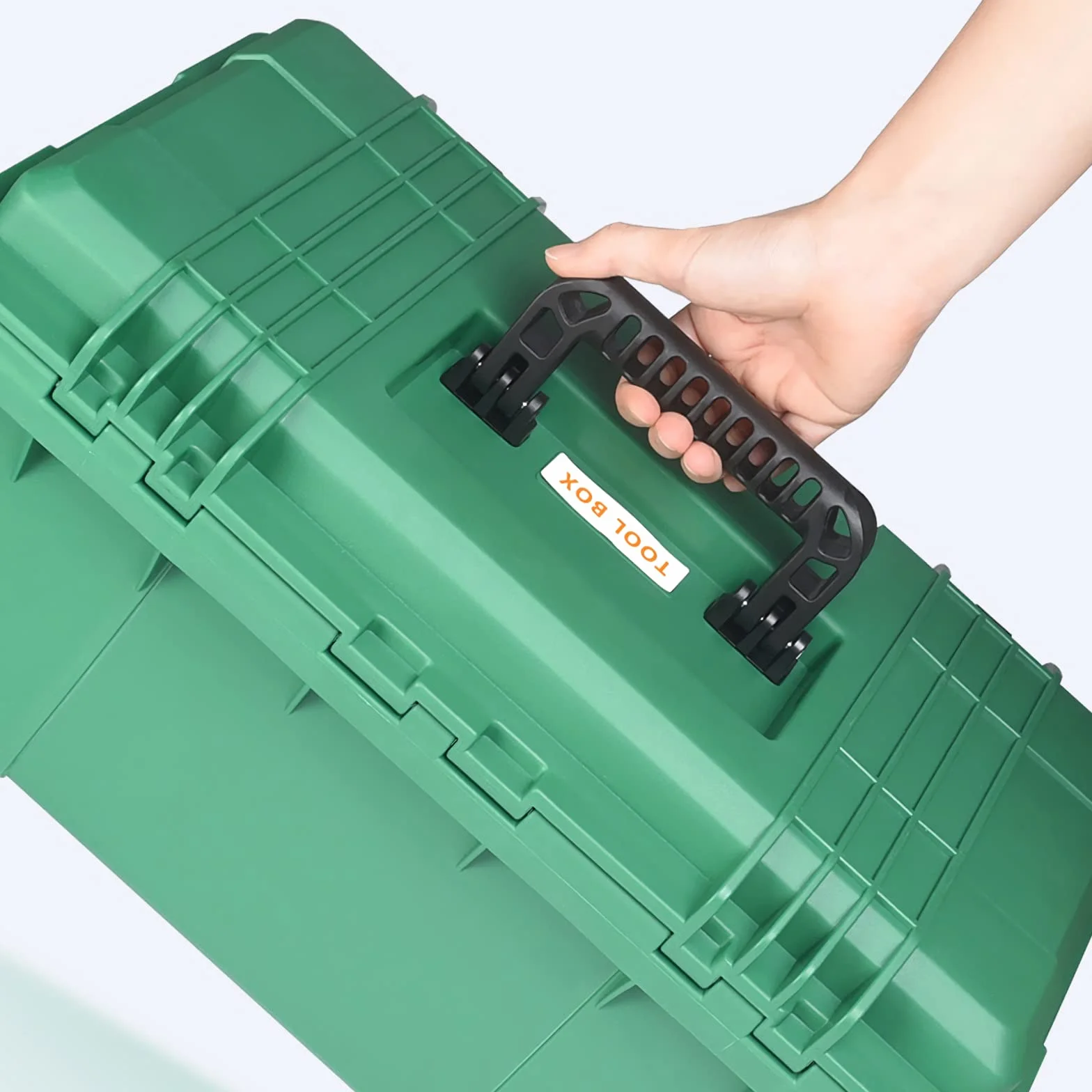 Przenośna skrzynka narzędziowa mała skrzynka narzędziowa plastikowy organizer do przechowywania z uchwytem zdejmowana wewnętrzna tacka lekka łatwa do przenoszenia dom samochód naprawa walizka narzędziowa organizer do przechowywania narzędzi