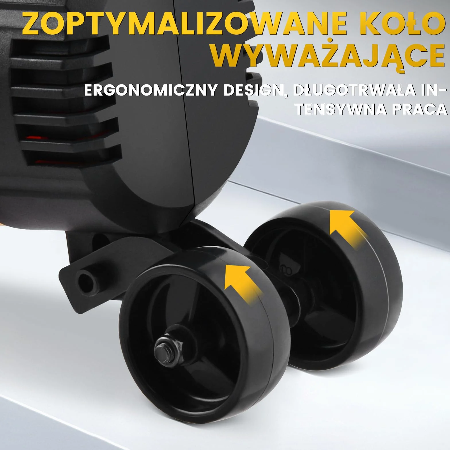 XIIW Szlifierka do betonu 3800W z tarczą diament 180mm, wydłużonym uchwytem | Frezarka posadzek z odpylaniem, 6 biegów 6000 RPM – Wyrównywanie szlifowanie usuwanie kleju betonu kamienia płytek gipsu