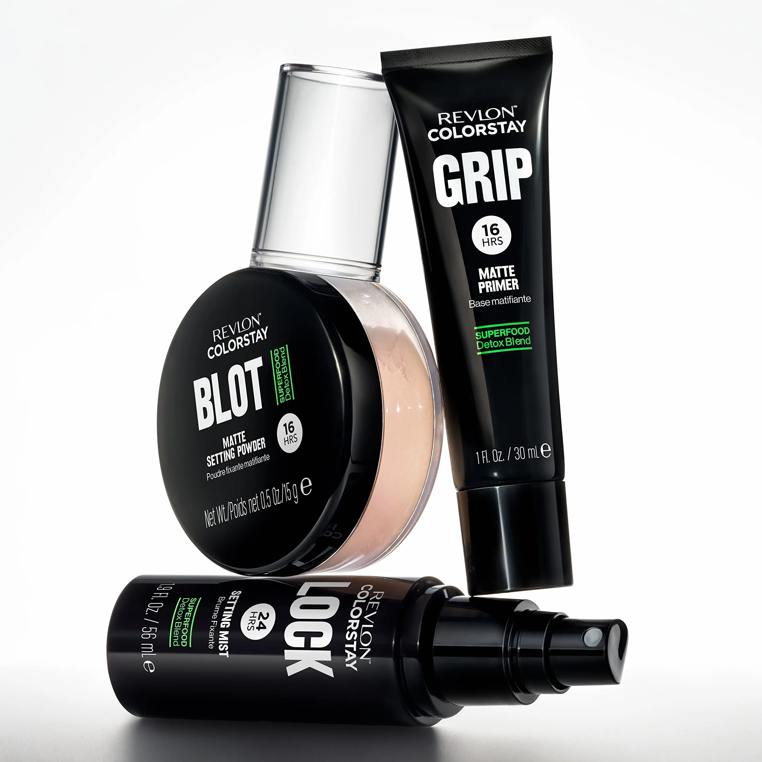 REVLON ColorStay Grip Primer, pierwszy matujący makijaż, dyfuzor i pochłaniający olej i łoj, rozmywa niedoskonałości i zmniejsza wygląd porów - 30 ml