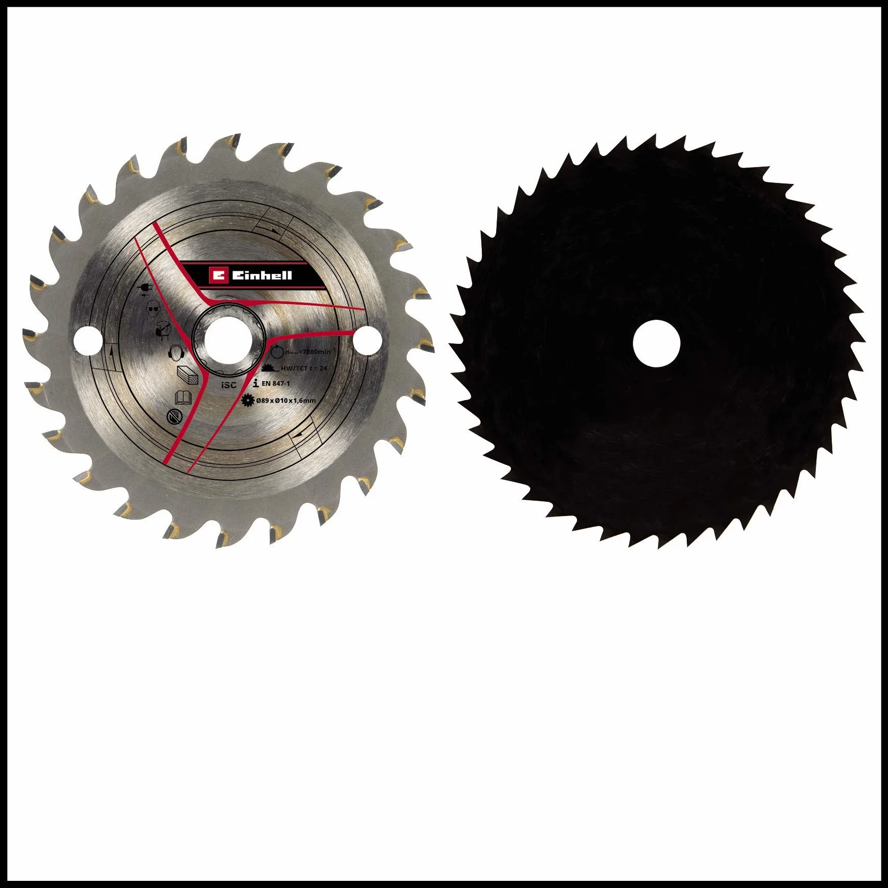 Einhell TE-CS 18/89 Li-Solo Akumulatorowa mini pilarka tarczowa 18 V Li-ion 2500 min-1 głębokość cięcia 28 mm średnica tarczy 89 mm