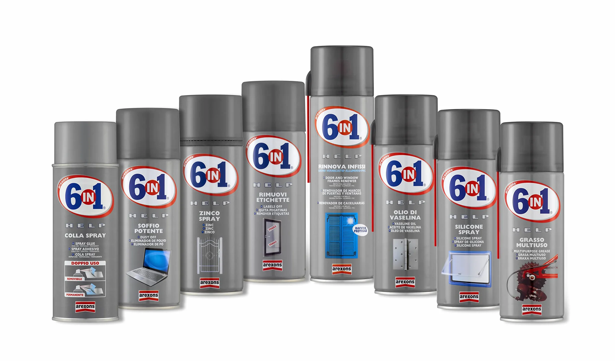 AREXONS Środek do usuwania etykiet i naklejek 6 w 1 Help Arexons 200 ml. Kompleksowa konserwacja do wszystkich zastosowań