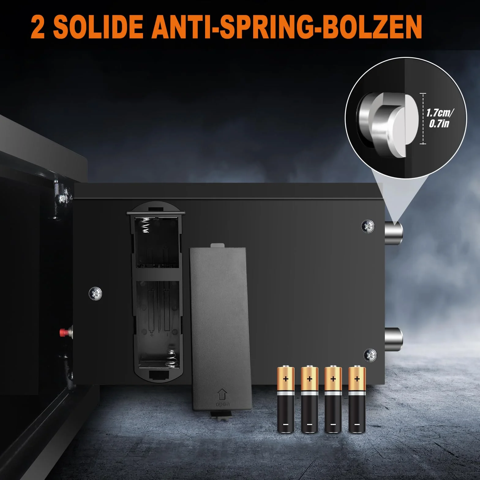 Sejf 8,5 l, ognioodporny sejf, elektroniczny sejf cyfrowy z 2 kluczami awaryjnymi, podwójna blokada bolca, sejf domowy, pudełko bezpieczeństwa na pistolety, biżuterię na pieniądze, dokumenty, kolor