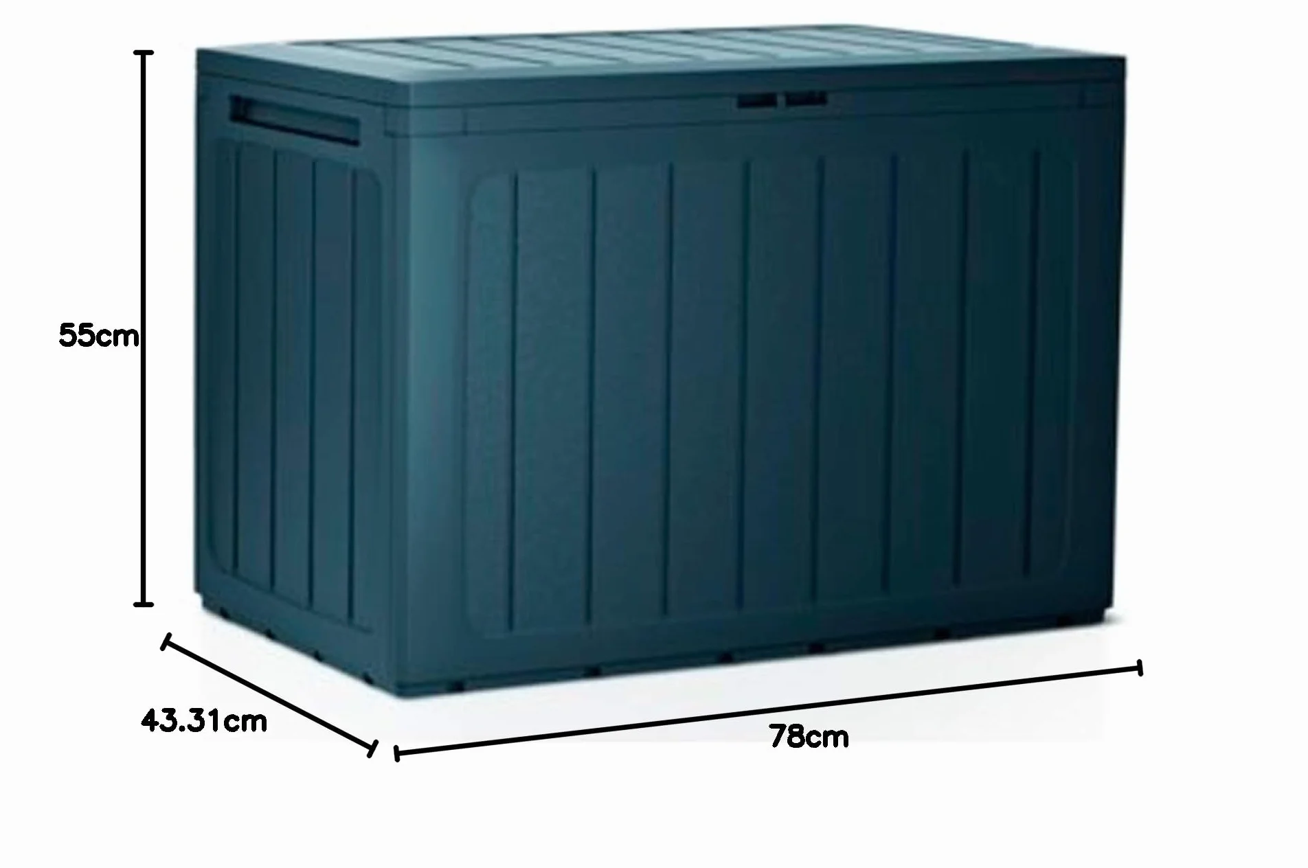 Skrzynia ogrodowa Prosperplast 190 litrów antracytowa 78 x 43,3 x 55 cm