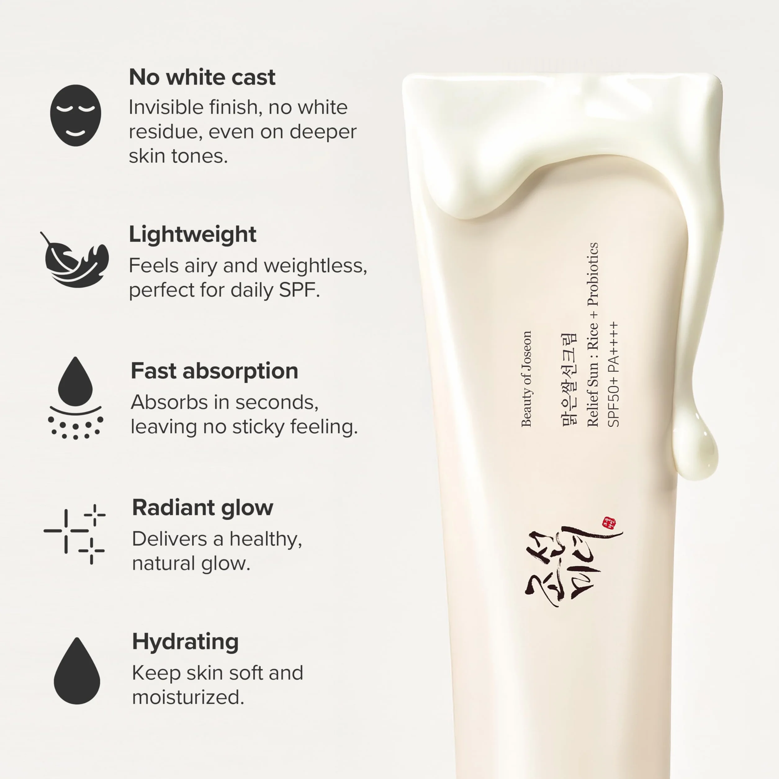 Beauty of Joseon Relief Sun Rice krem przeciwsłoneczny + probiotyki