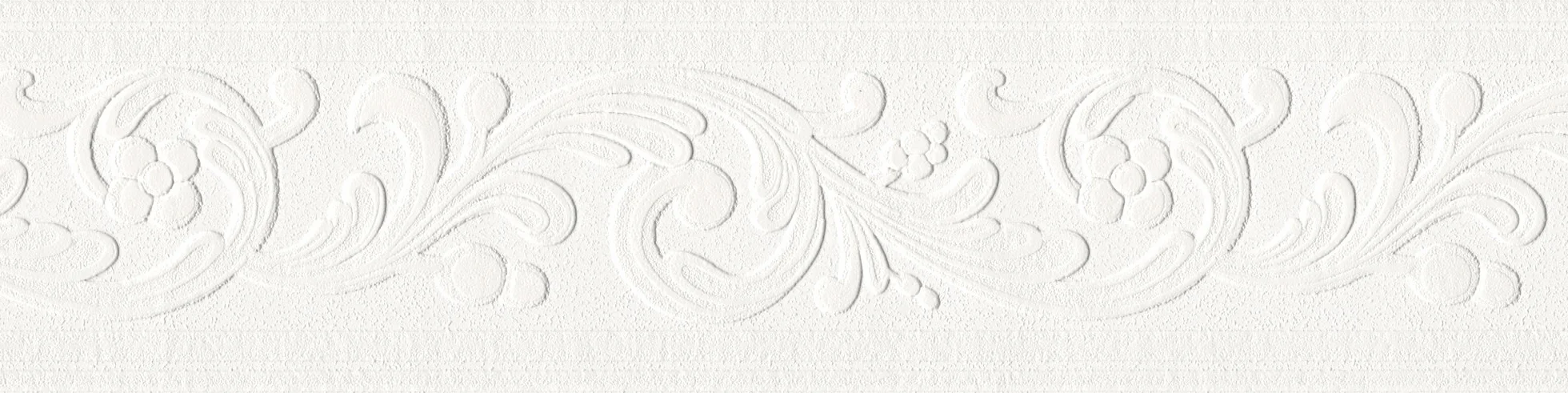 A.S. Création Bordiura Only Borders Borte 5,00 m x 0,13 m biała Made in Germany 639615 6396-15