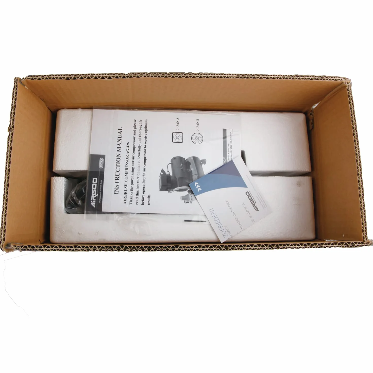 Airgoo luksusowa sprężarka Airbrush AG-426 z wentylatorem i zbiornikiem powietrza