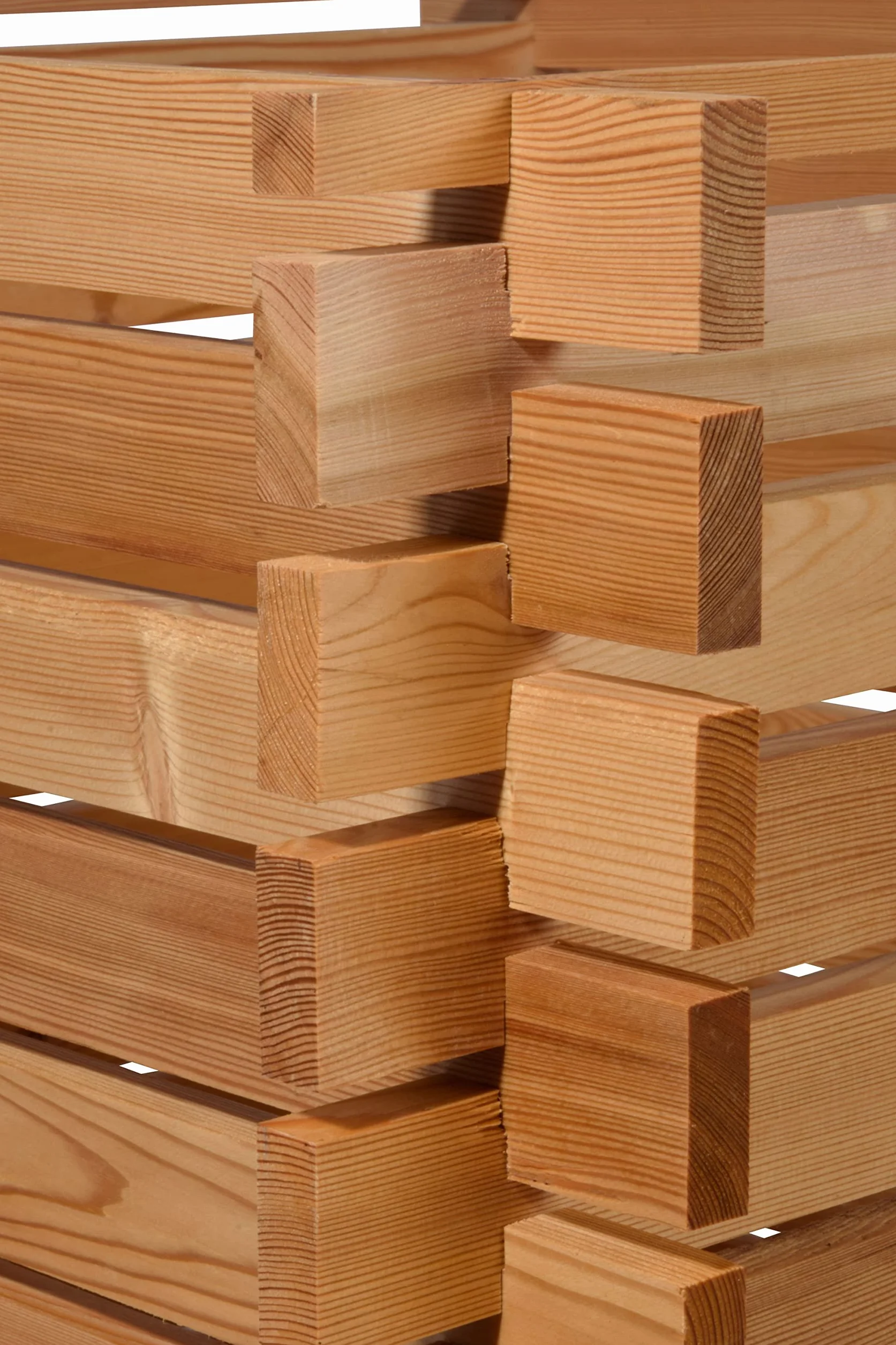 dobar® Green Label 58630FSCe kompostownik z drewna modrzewiowego, z systemem wtykowym, kwadratowy pojemnik na kompostownik z litego drewna, 420 l, zestaw do montażu, 79 x 79 x 79 cm, kolor naturalny