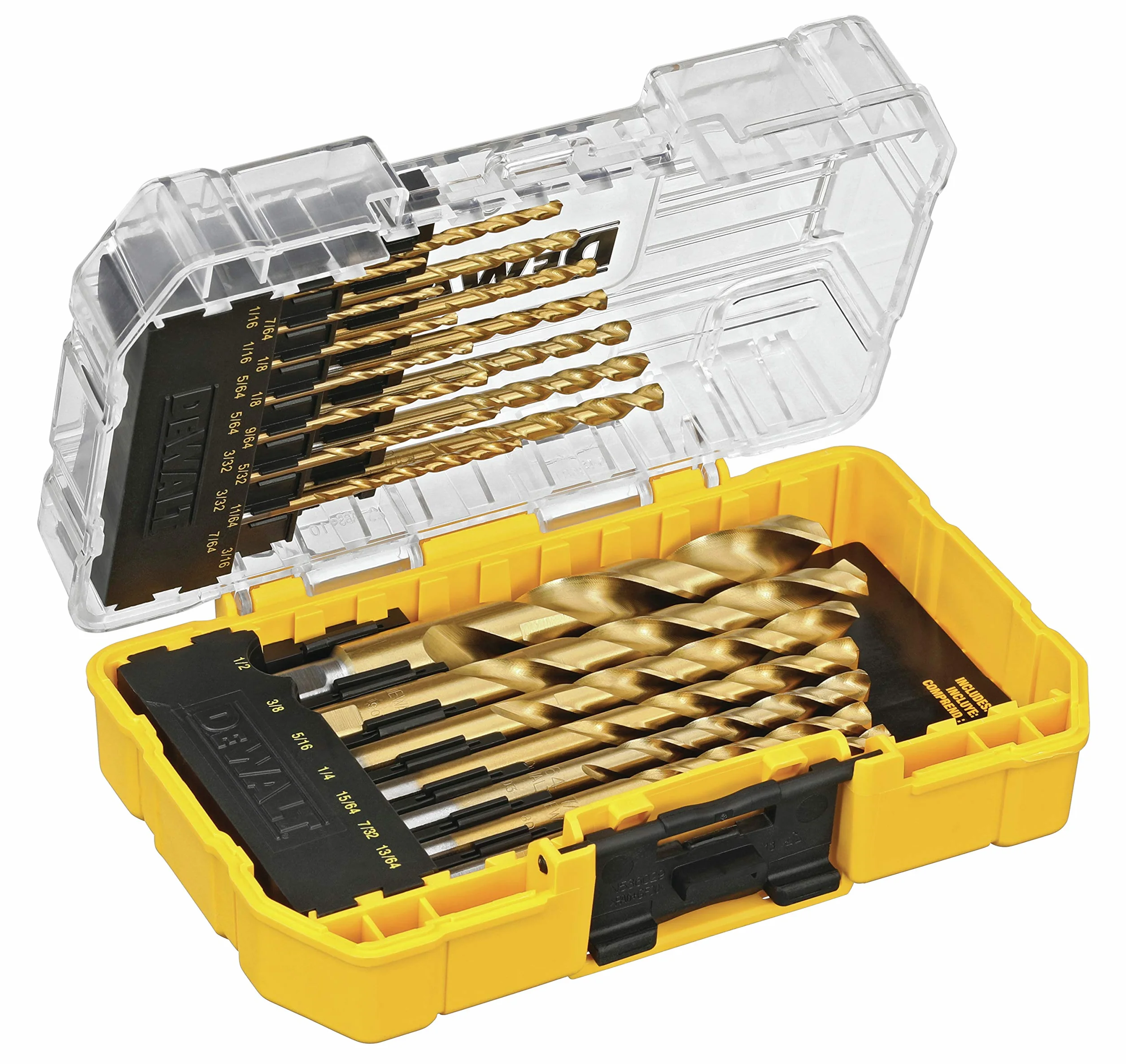 DEWALT Titanium Nitride Drill Bit Set, 21-Piece (DW1342)