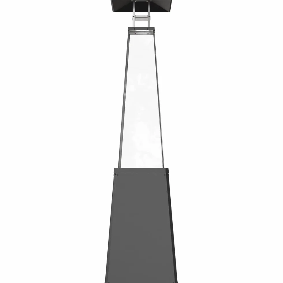 KRATKI Promiennik gazowy Umbrella BS stal czarny 12 kW zestaw