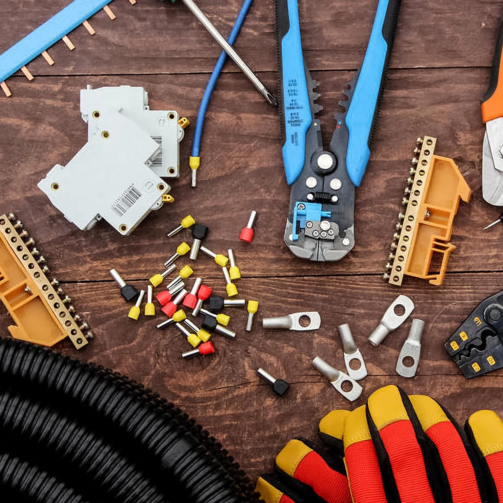 1200 szt. Zestaw tulejek drucianych 0,5-10 mm², tuleje zaciskowy, złącza do kabli, końcówki przewodów elektrycznych