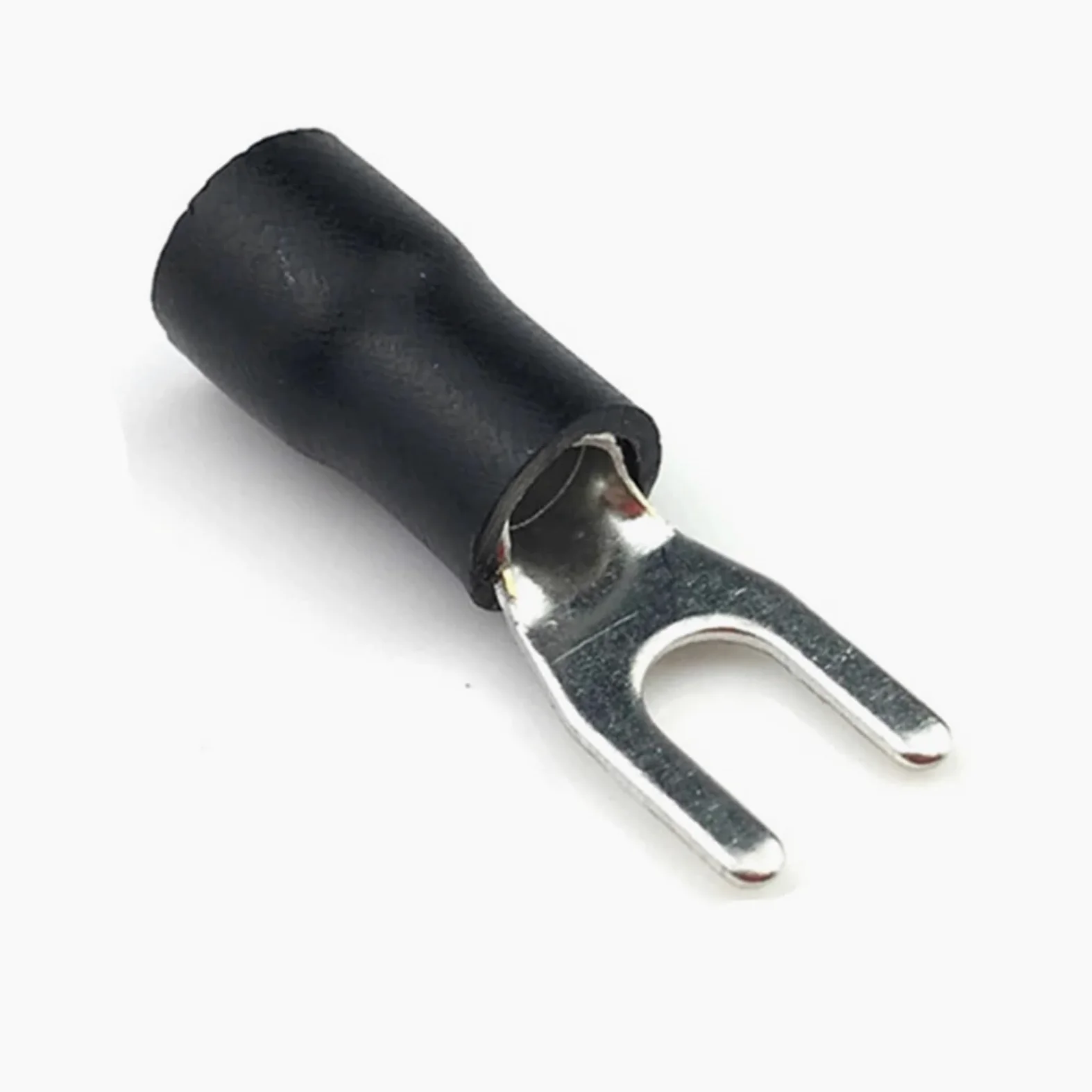 SV3.5-6 500 szt. 14-12AWG czarny 0,6 cm izolowane złącze przewodu widelca elektryczny zacisk zaciskowy