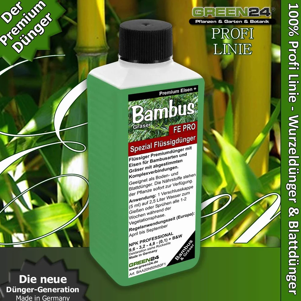 GREEN24 Specjalny nawóz bambusowy FE PRO Premium NPK nawóz płynny do roślin i trawy