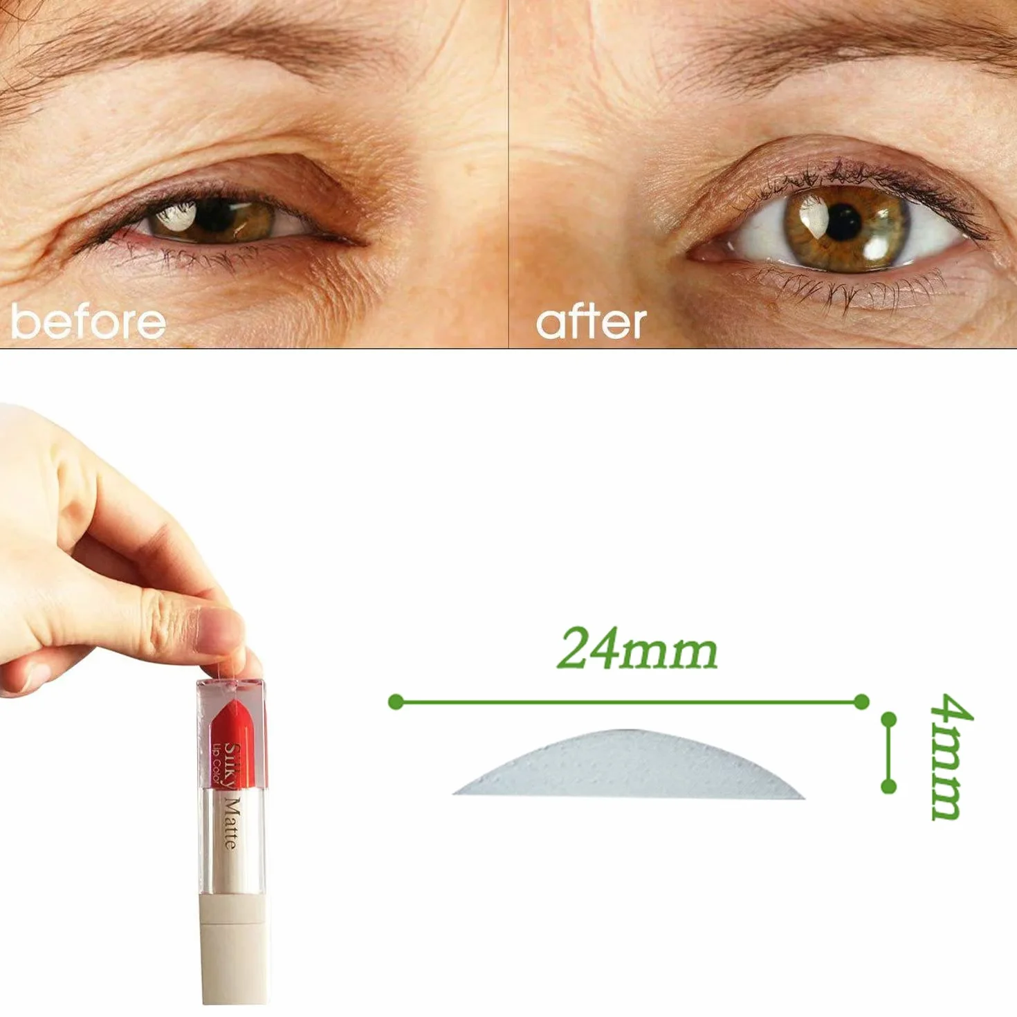 320 sztuk 4 mm eyelid tape naklejki do powiek, niewidoczne, do zwiotczałych, wiszących powiek, samoprzylepne paski korekcyjne do powiek, utrzymują się przez 24 godziny
