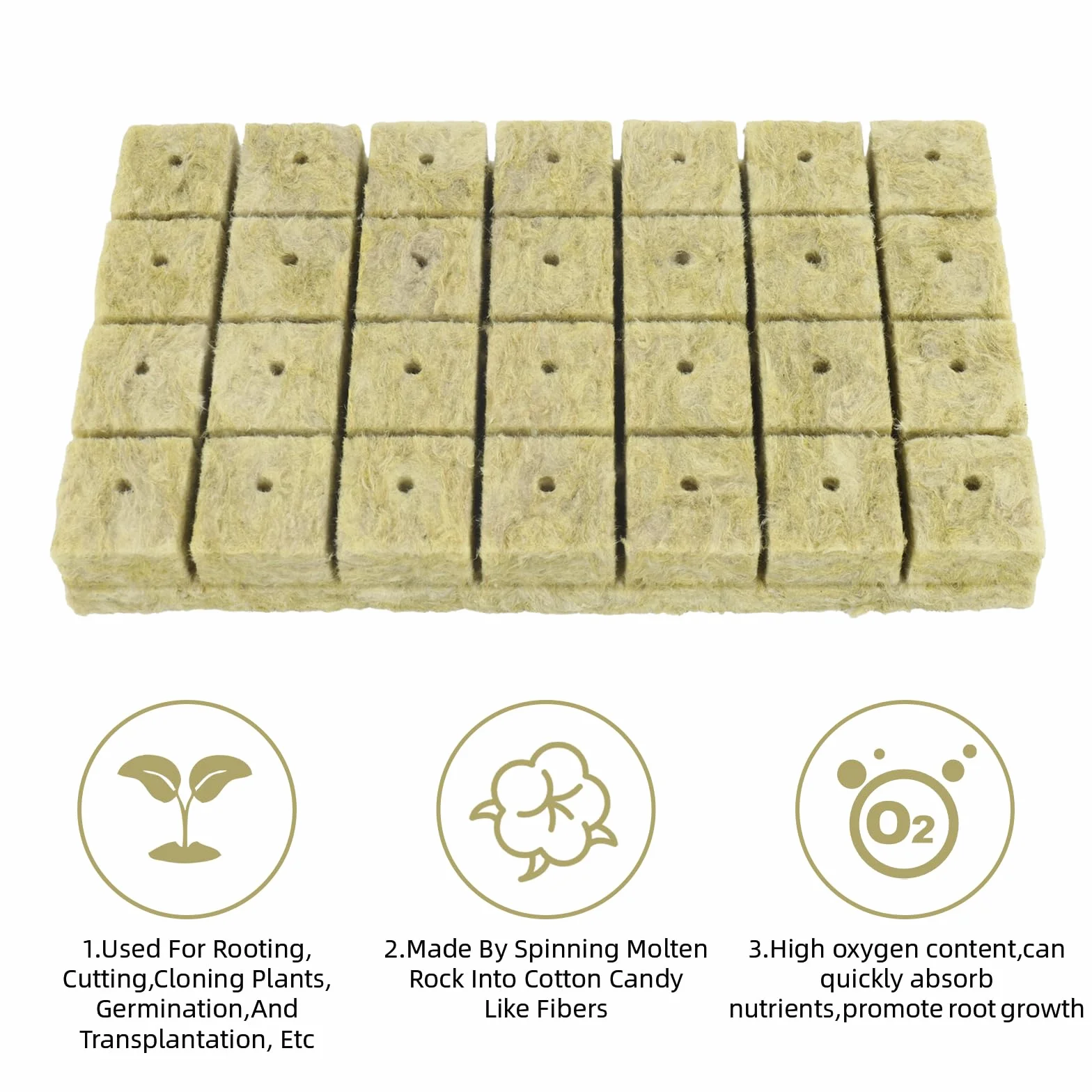 Rockwool Cube wełna kamienna 56 sztuk hydroponika podłoże uprawne