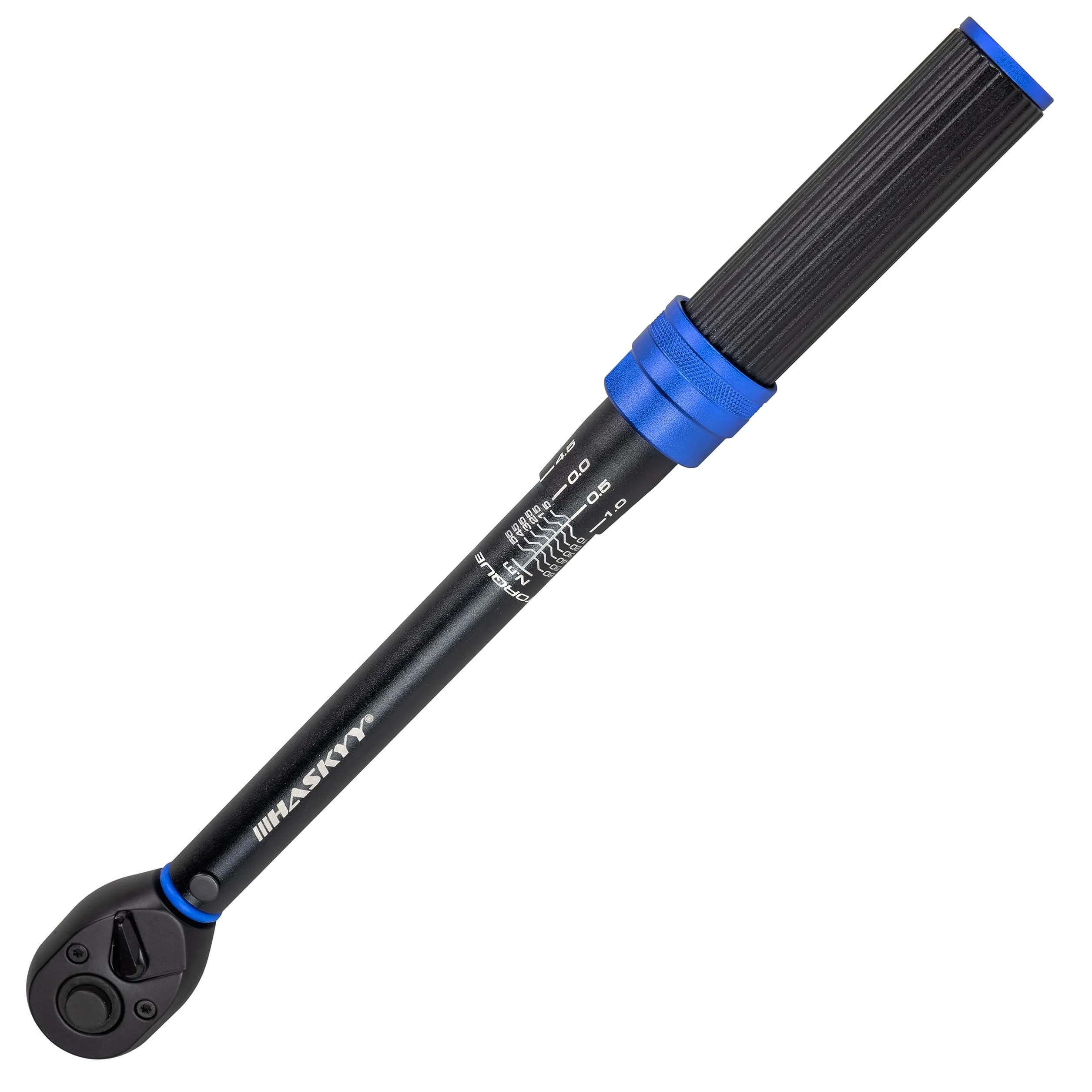 HASKYY Zestaw kluczy dynamometrycznych 3/8" 5-60 Nm do motocykla, drążek przedłużający, bity, nasadki do nakrętek, adaptery - narzędzia serwisowe