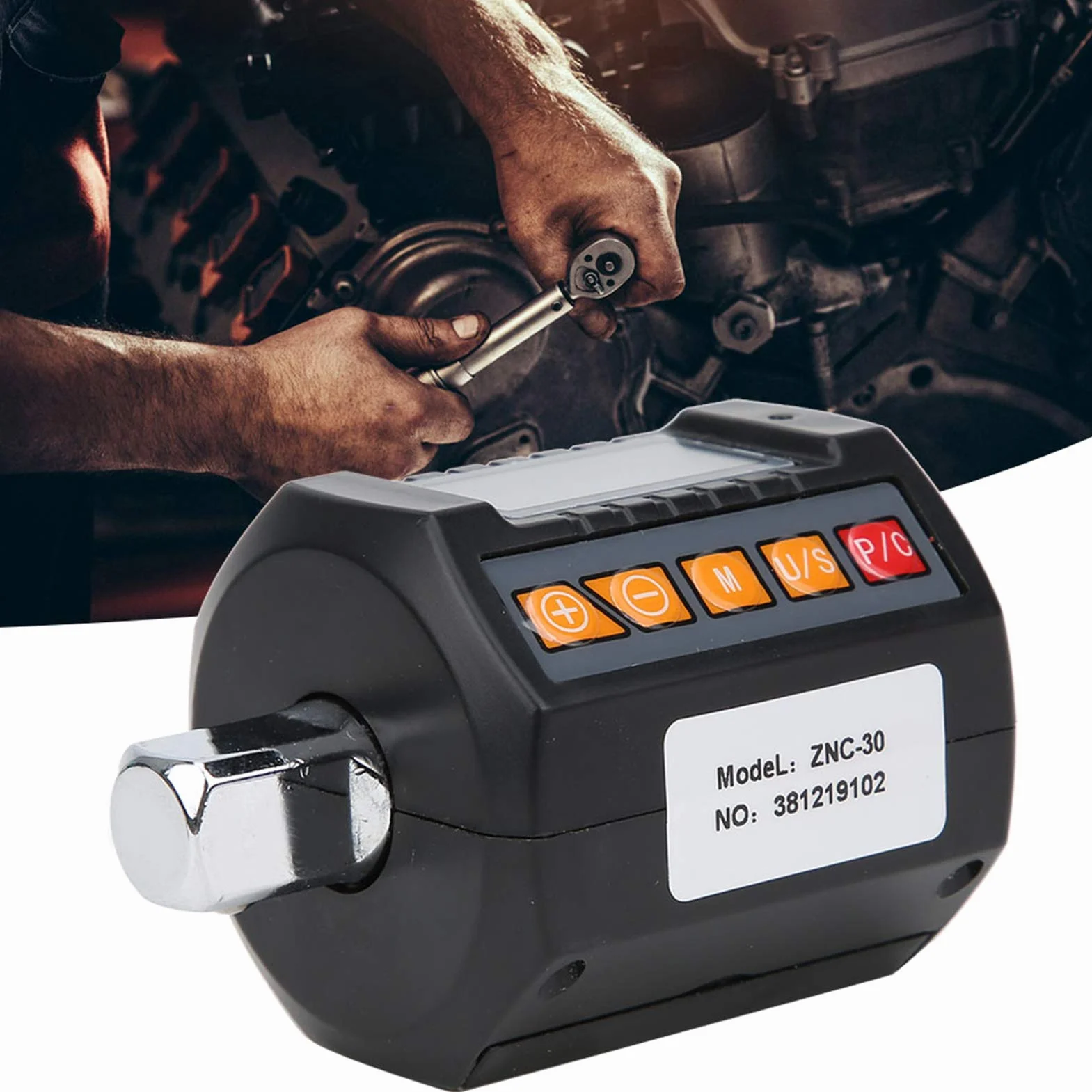 Cyfrowy adapter klucza dynamometrycznego, klucz nasadowy Wysoka dokładność 3 tryby pracy Przenośny z 2-częściową głowicą konwersyjną dla profesjonalistów Motoryzacja Motor Bikes