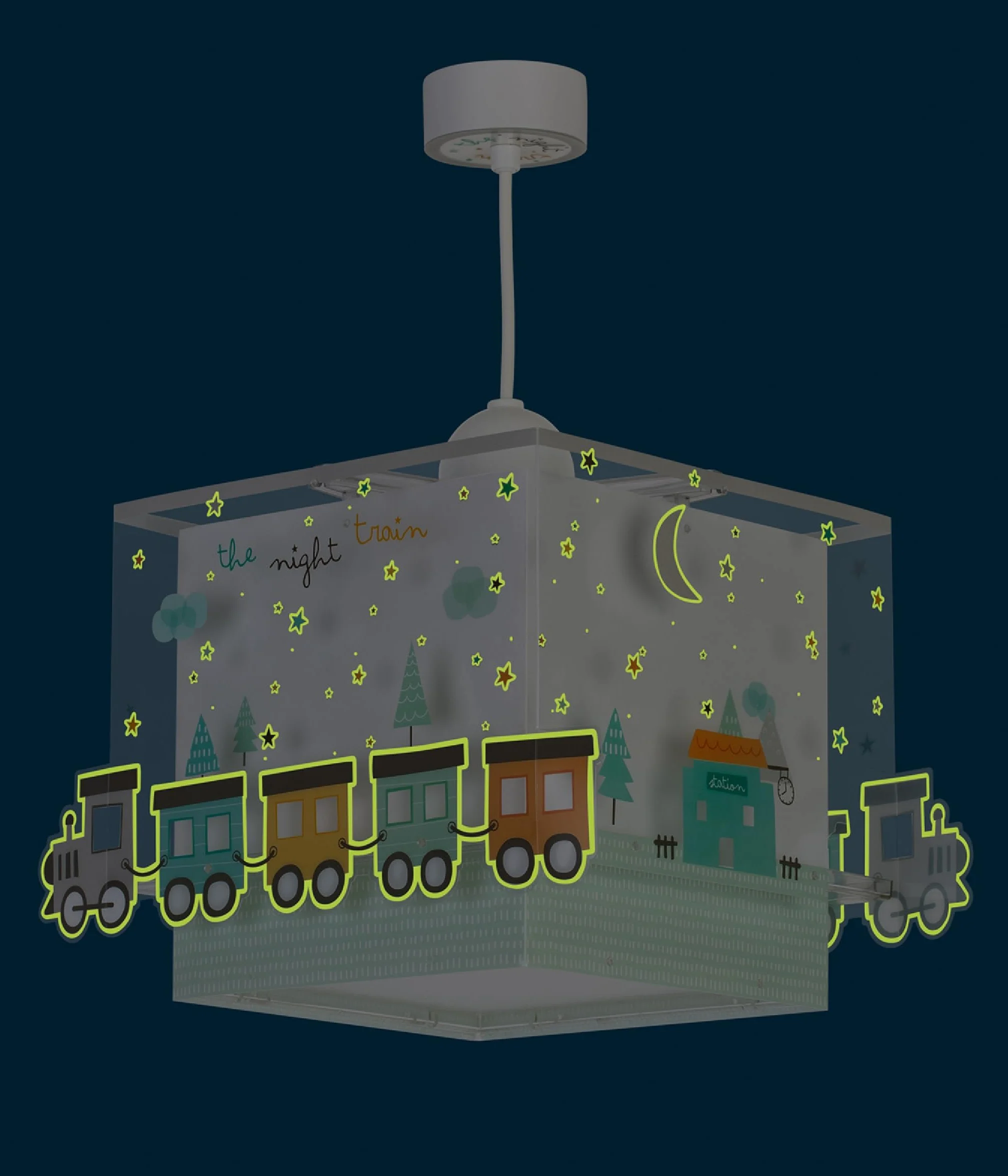 Dziecięca lampa wisząca Dalber The Night Train