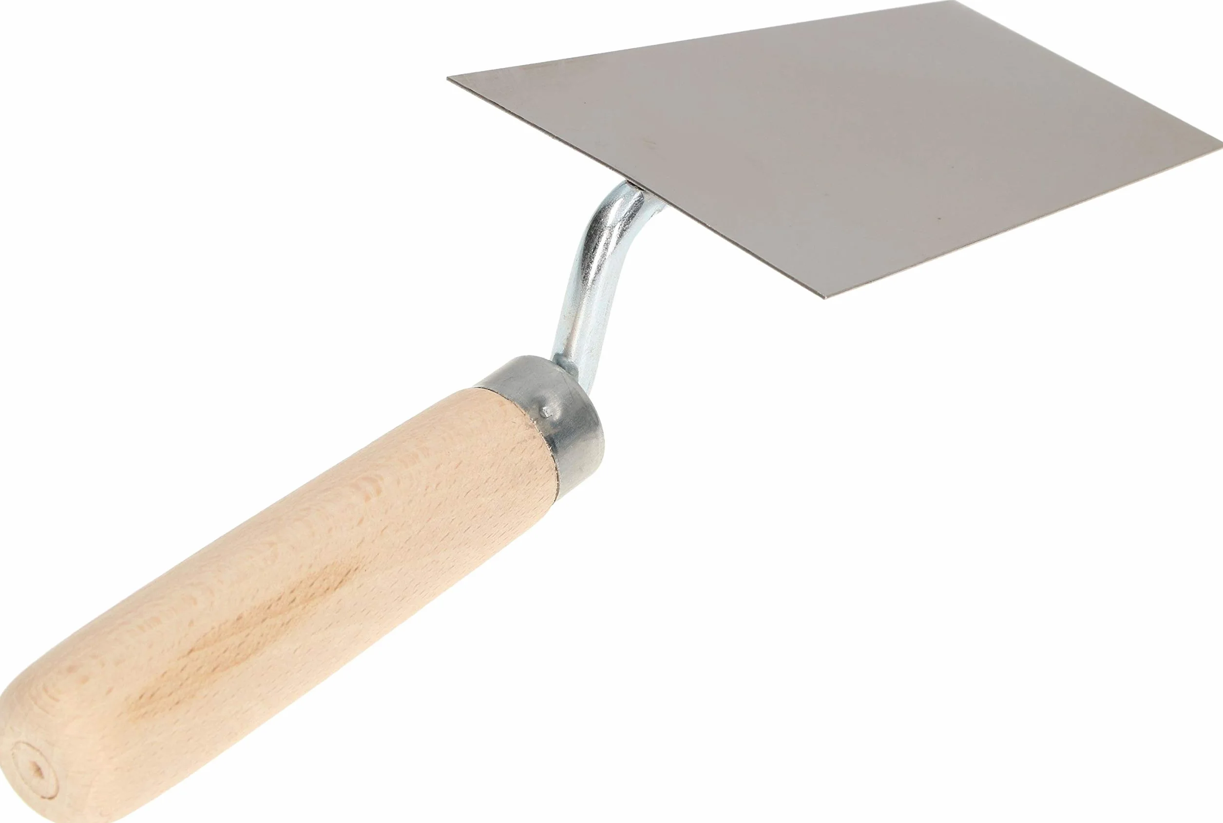 KOTARBAU® Kielnia trapezowa ze stali szlachetnej 130mm x 63mm z drewnianym uchwytem