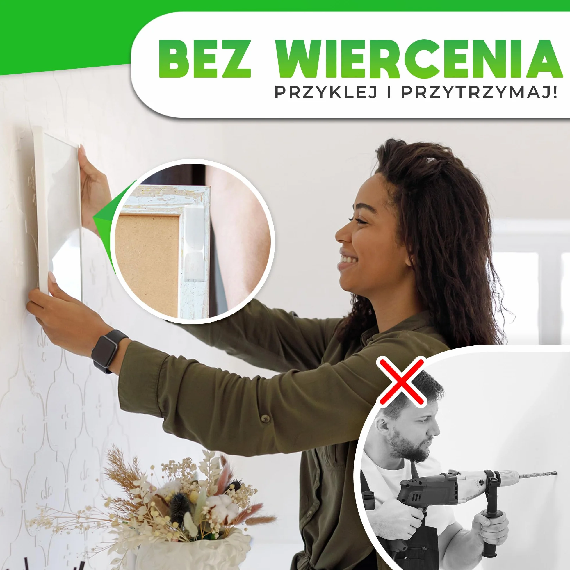 V1 Trade Taśma Nano 10m - Bardzo mocna taśma dwustronna przezroczysta do wielu zastosowań - Zmywalna taśma wielokrotnego użytku