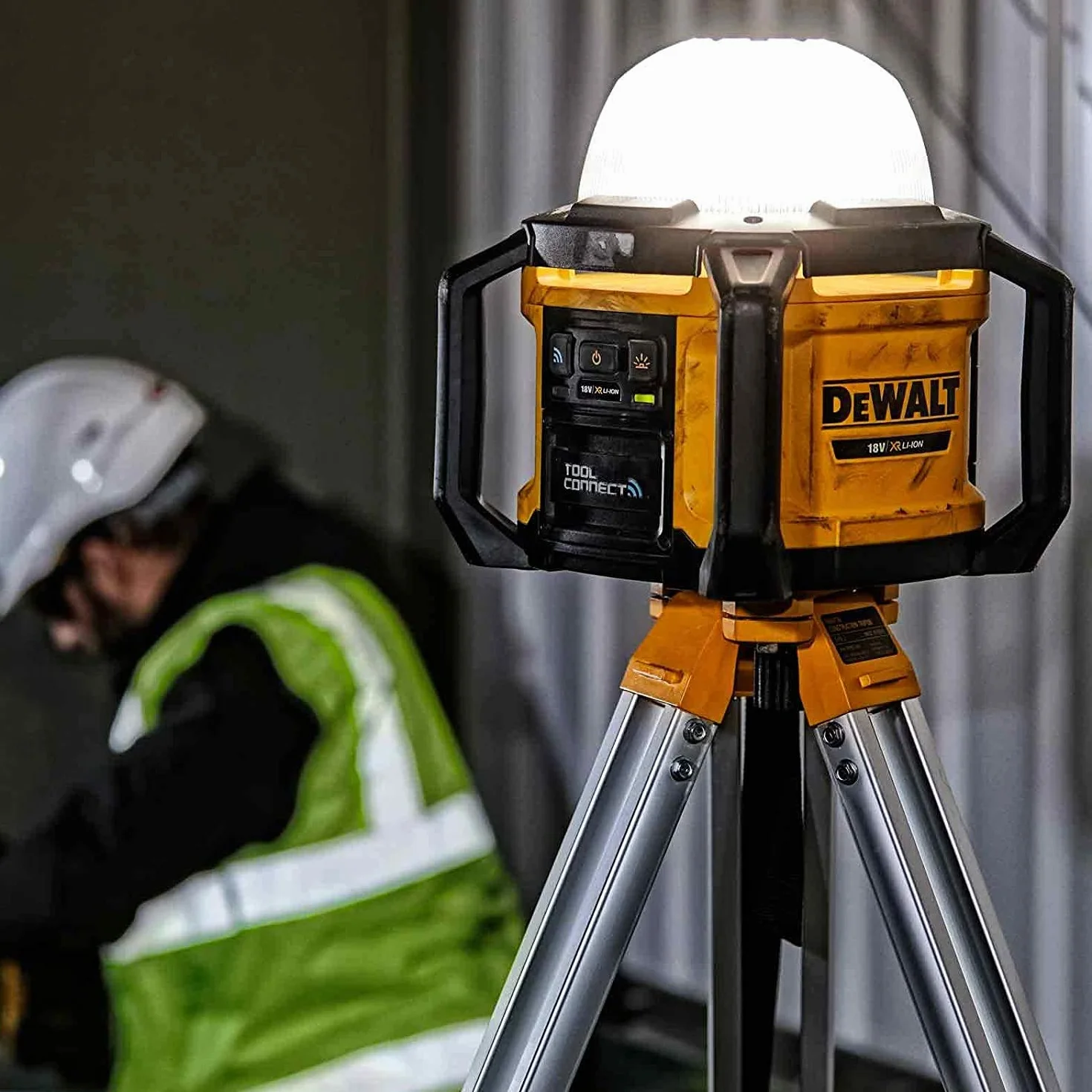 DEWALT Funkcjonalny Luz led área xr 18v tool connect dla profesjonalistów i majsterkowiczów do pracy profesjonalnej 18v