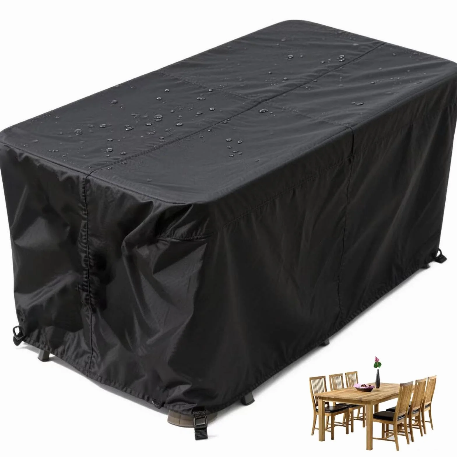 Pokrowiec na meble ogrodowe Wodoodporny 250x170x100cm Pokrowce na meble ogrodowe Wodoodporne kwadratowe/prostokątne Pokrowce na patio i stół ogrodowy Pokrowiec na meble ogrodowe o dużej