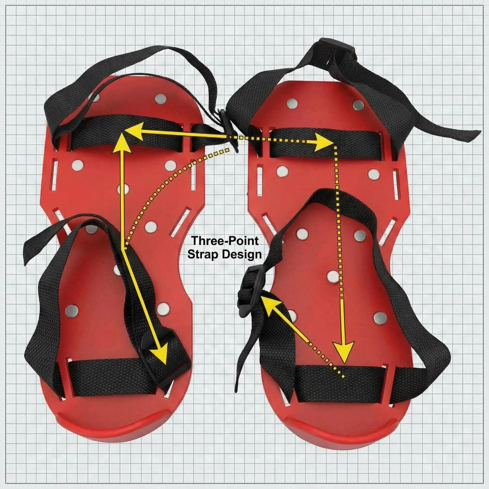 QWORK Buty Gunite z kolcami 2,5 cm do podłóg epoksydowych, zielony (para)
