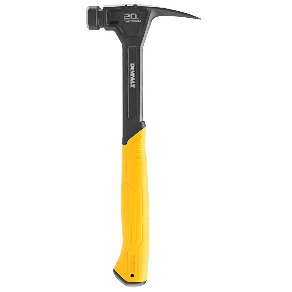 DeWALT Rip Claw gładki młotek czołowy 567 g (20 uncji) gruby jednoczęściowa konstrukcja stalowa poddana obróbce cieplnej wałek stalowy do wszechstronnego miejsca pracy Trwałość Optymalny rozkład
