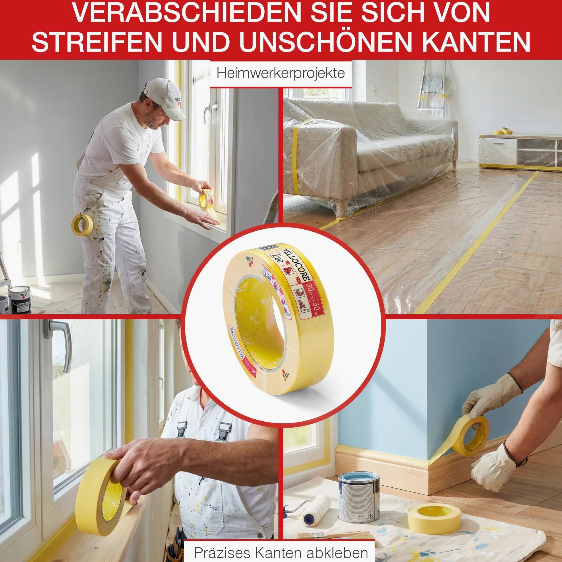 SCHULLER YELLO CORE taśma klejąca (30 mm x 50 m)