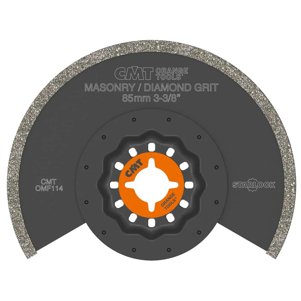 CMT Orange Tools OMF114-X1 Ostrze segmentowe 85 mm z nasypem diamentowym do narzędzi wielofunkcyjnych oscylacyjnych – materiały murarskie