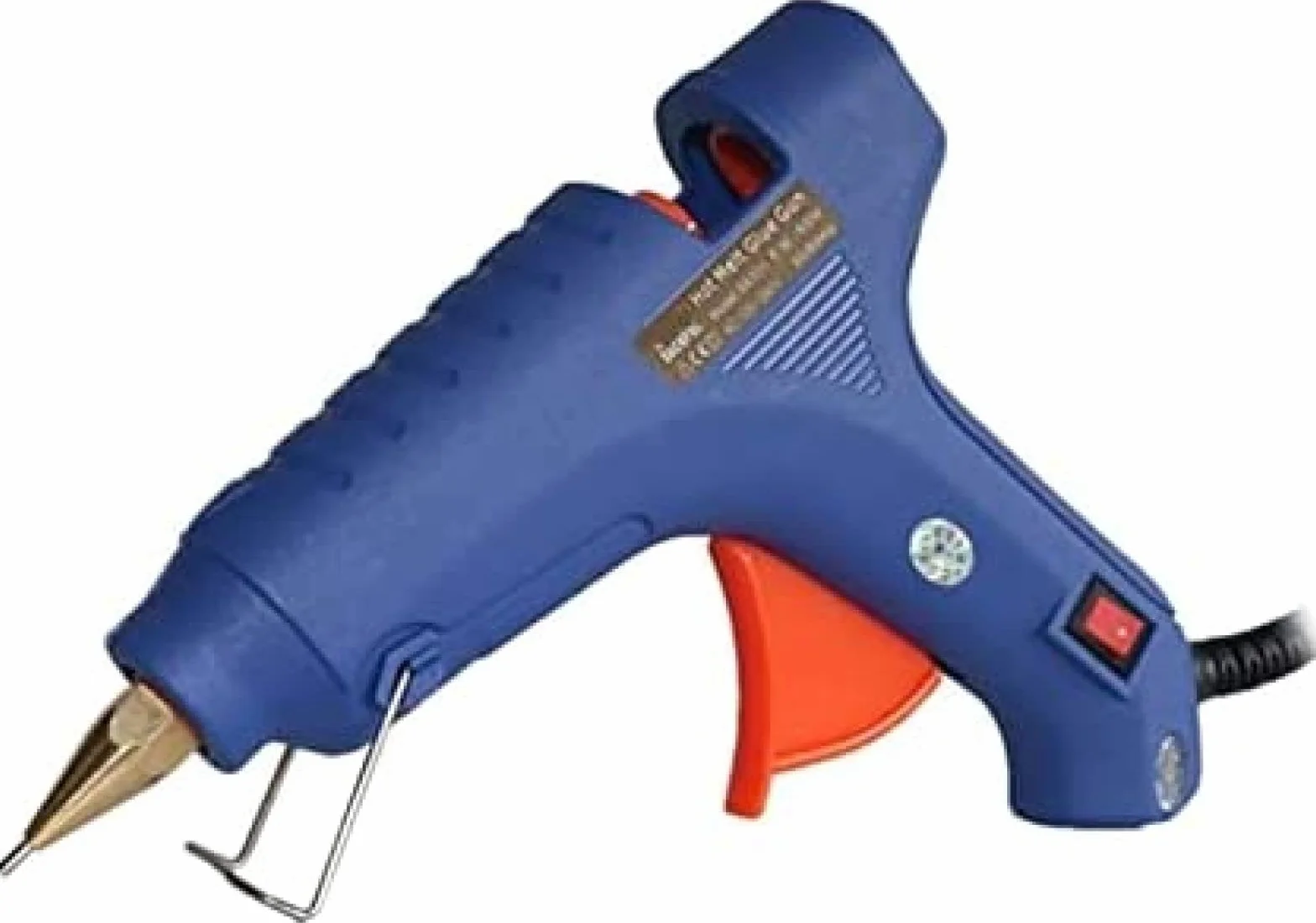 Bezprzewodowy pistolet do klejenia na gorąco 40 W/60 W z dyszą z czystej miedzi i włącznikiem zasilania, zawiera patyczki do kleju – idealny do majsterkowania i naprawy