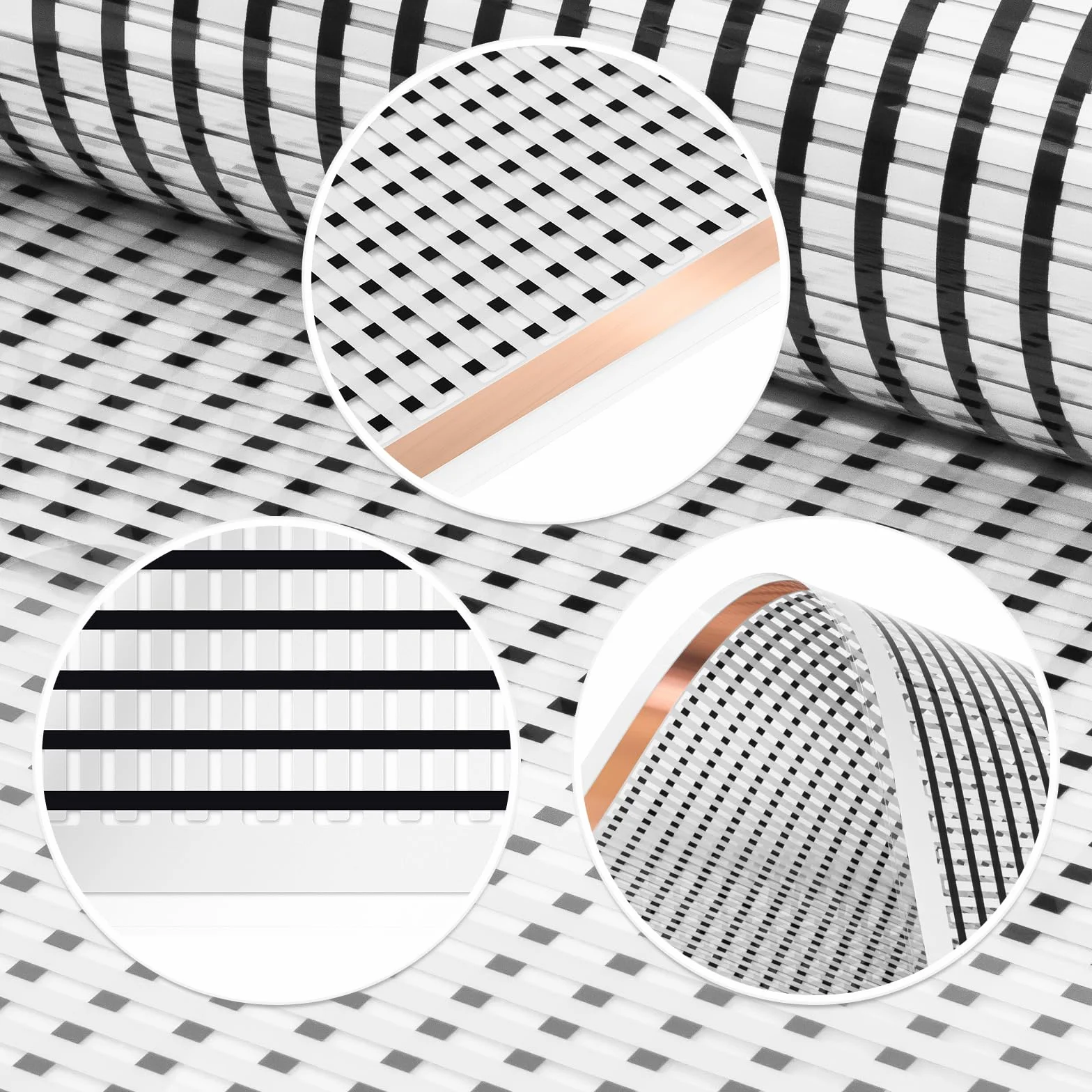 Mi-Heat Carbon folia grzewcza 3,5 m 12 V AC/DC, szerokość 40 cm, 130 W/m² – ogrzewanie podłogowe do przyczep kempingowych, temperowanie akumulatorów, ogrzewanie do terrarium, inkubatora, szklarni