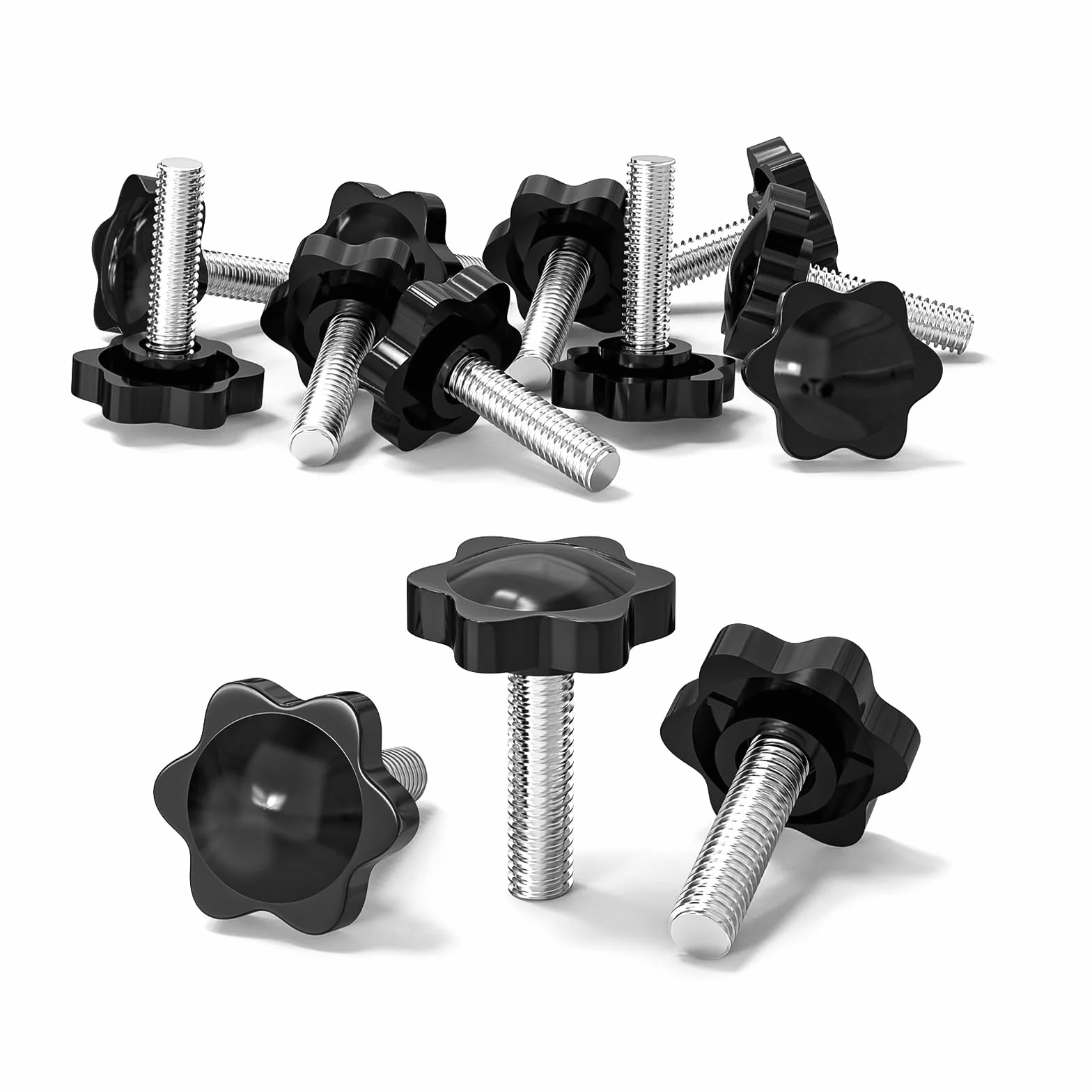 ORTAVA 10 sztuk śruby gwiazdowe z łbem sześciokątnym M8 x 30 mm