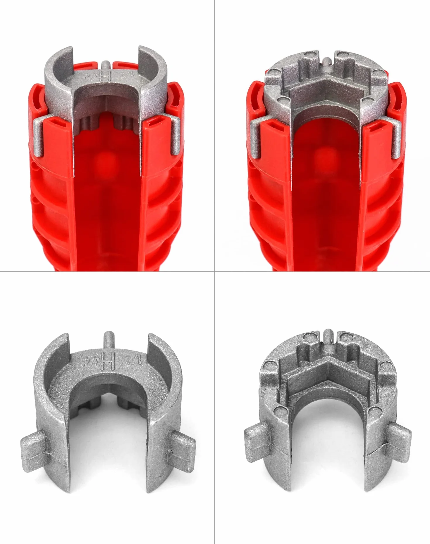 QWORK Dwustronny klucz hydrauliczny, narzędzie do kranu, klucz do zlewu Narzędzia hydrauliczne, klucz do toalety, do kranów toaletowych Kuchnia Łazienka