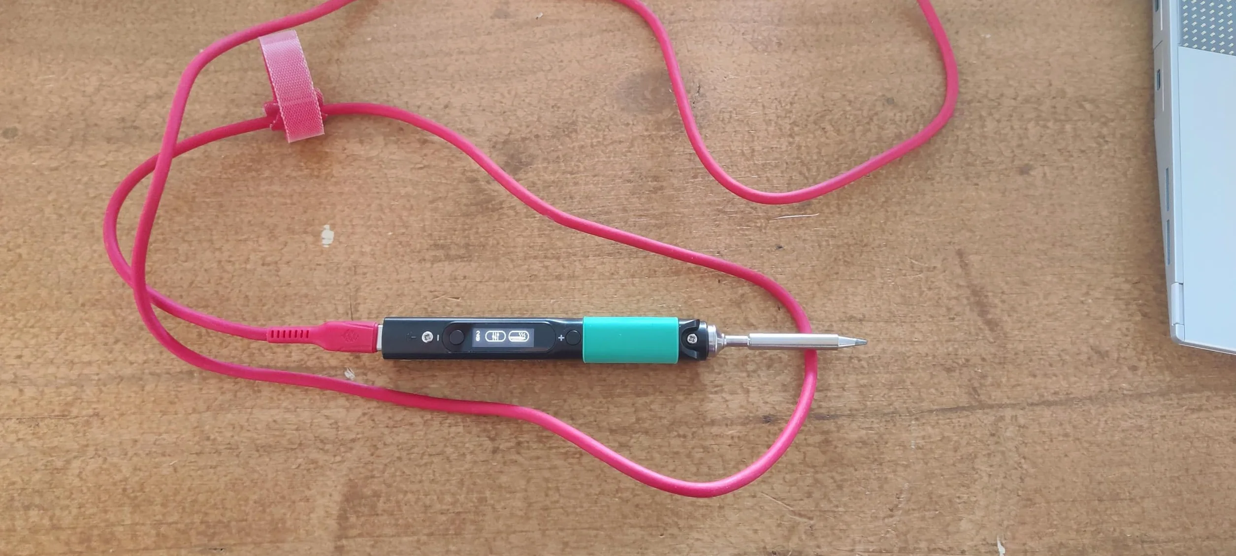 Fraos - Pinecil V2 - Przenośna spawarka cynowa, USB-C PD i 12V- 24V DC5525 Barrel Jack, inteligentne Szybkie Ogrzewanie, Regulowana temperatura, Cyfrowy ekran końcówki ST-B2, SMD, Zintegrowane, IronOS