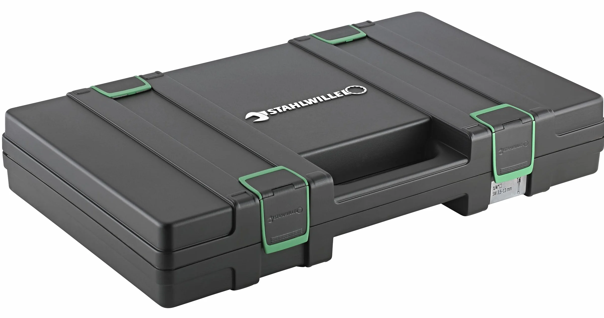 STAHLWILLE Zestaw kluczy dynamometrycznych 4-częściowy 8-200 N·m | z grzechotką 3/8" + 1/2" | w pudełku z tworzywa sztucznego | Made in Germany