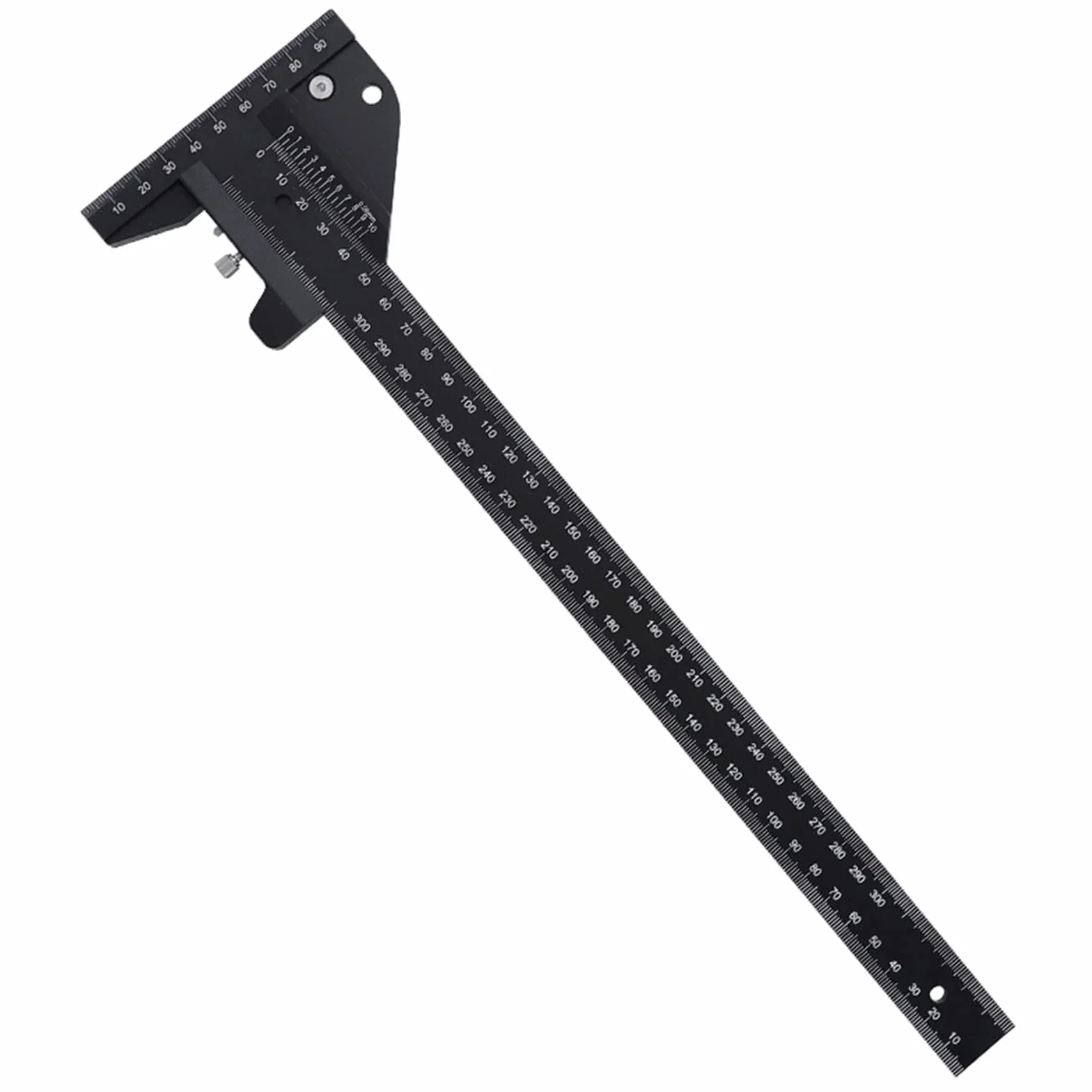 Cyfrowe Narzędzia Pomiarowe 0-150/300mm linijka do drewna typu T Scribe Metric wielofunkcyjny suwmiarka ze stopu aluminium pomiaru linii(0-300mm)