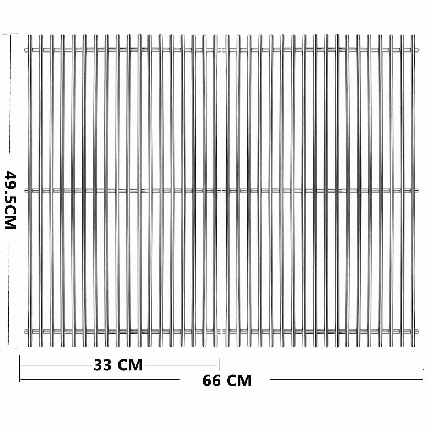 GFTIME 49,5 cm x 33 cm ruszt do gotowania 7524 7528 do Weber Genesis E/S-310/320/330, EP-310/320/330 (2007-2016), nie pasuje do Genesis II/LX E310/340