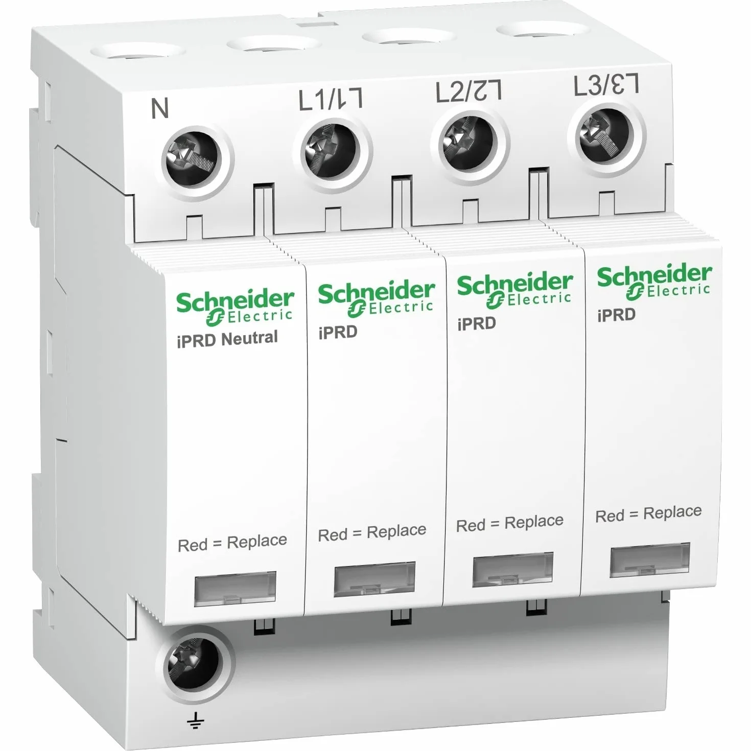 Schneider A9L20600 urządzenia do ochrony przed przepięciem, białe