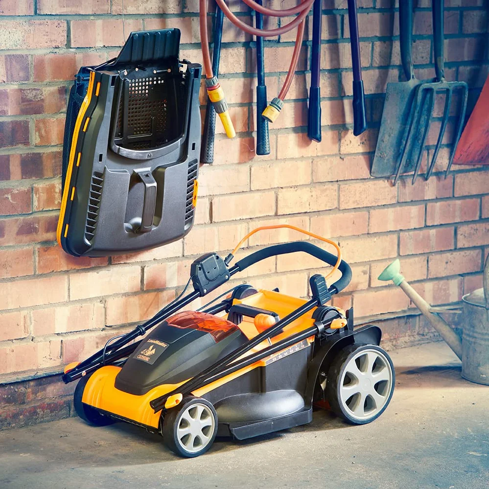 Lawnmaster CLMF4841E Akumulatorowa Kosiarka do Trawy 37 cm 6 Regulowanych Wysokości Cięcia