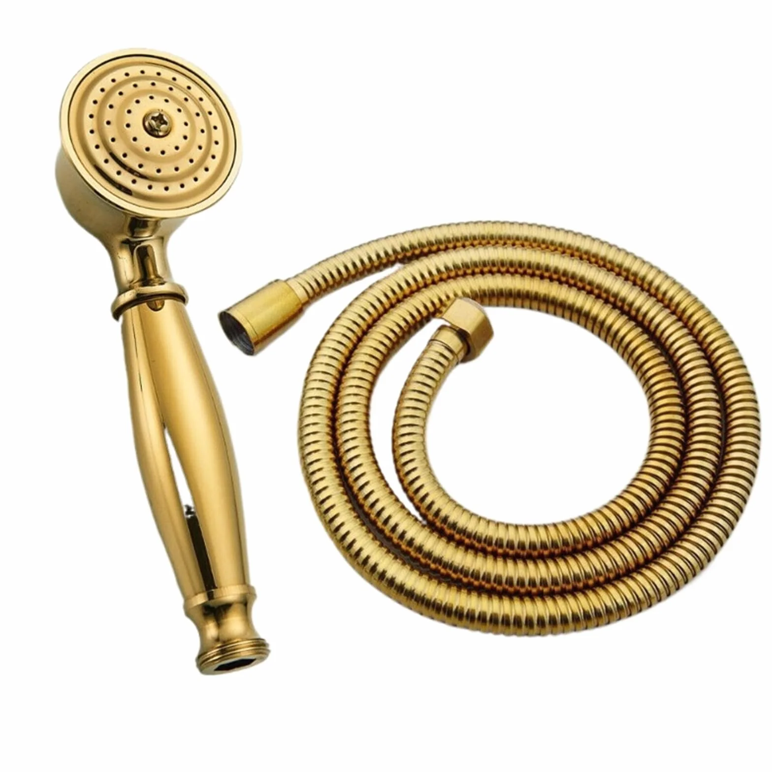 Vintage złota głowica prysznicowa zestaw 150 cm wąż ze stali nierdzewnej G1/2 mosiężne złącze do telefonu luksusowa oprawa łazienkowa retro design deszczownica głowica prysznicowa wystrój domu