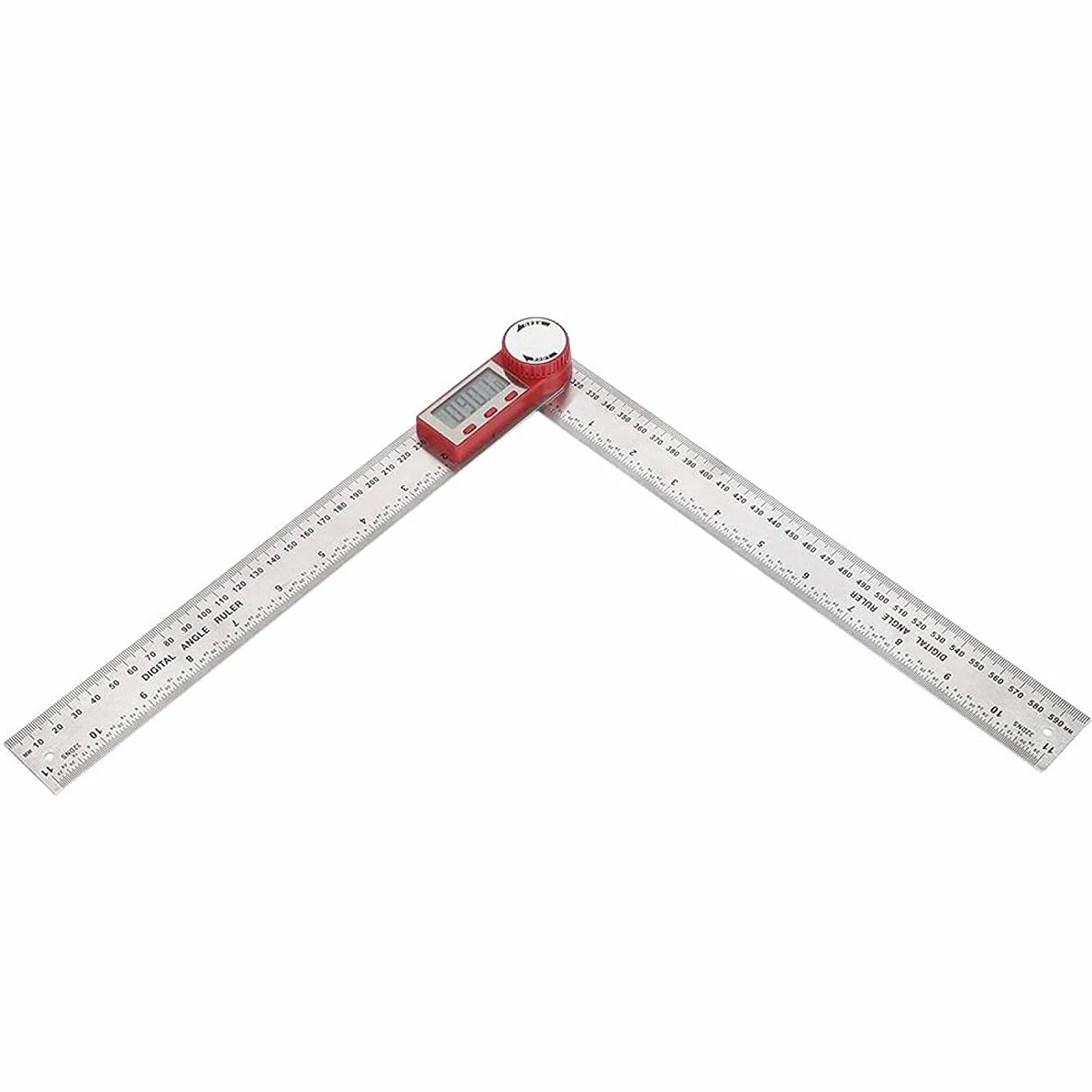 Linijka lokalizacyjna narzędzia pomiarowego, pomiar linijki, Trwałe cyfrowe linijki kątowe automatyczne zasilanie cyfrowego kątomierza do obróbki drewna (0-300 mm)