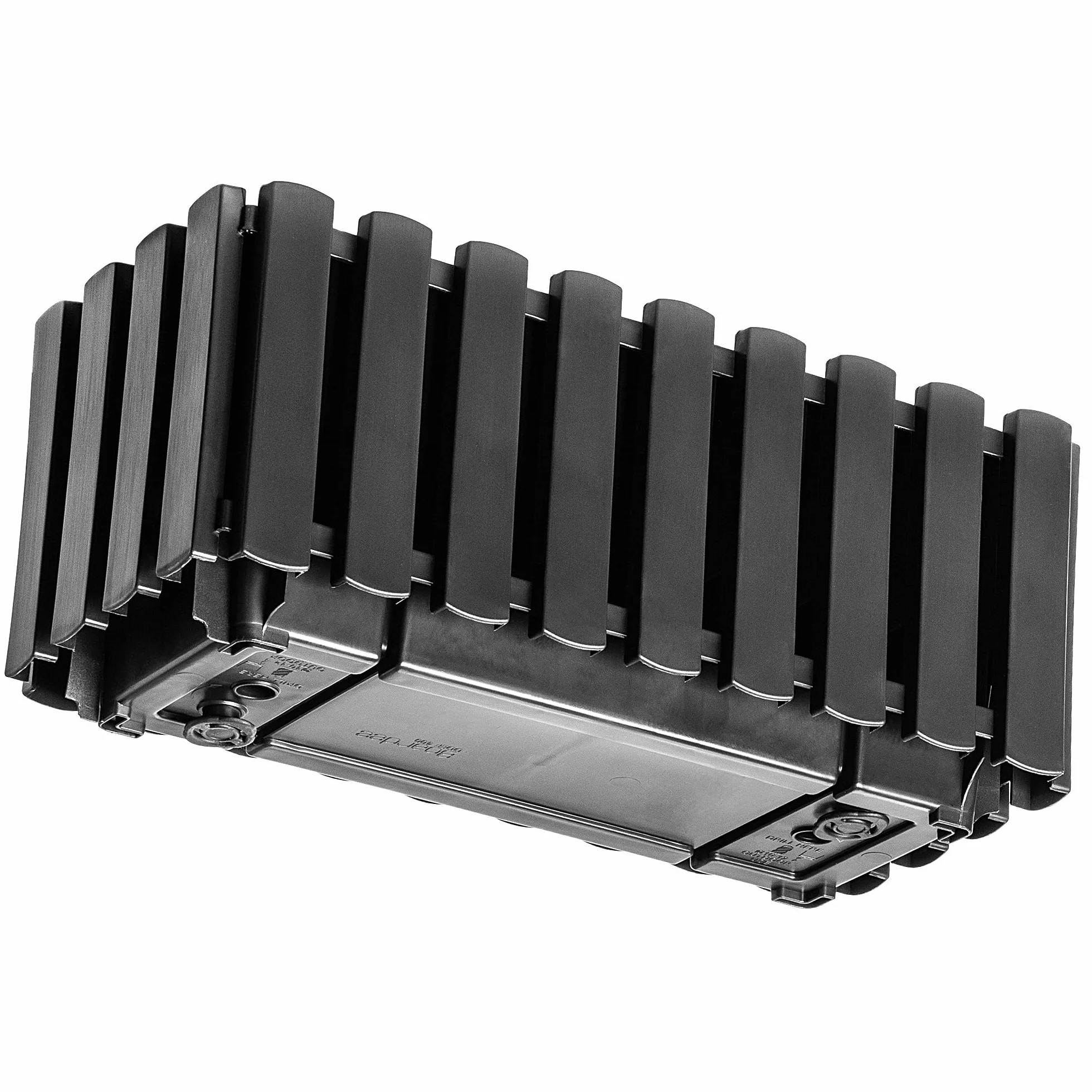 KADAX Skrzynka balkonowa 40 cm antracyt imitacja desek z korkiem odpływowym