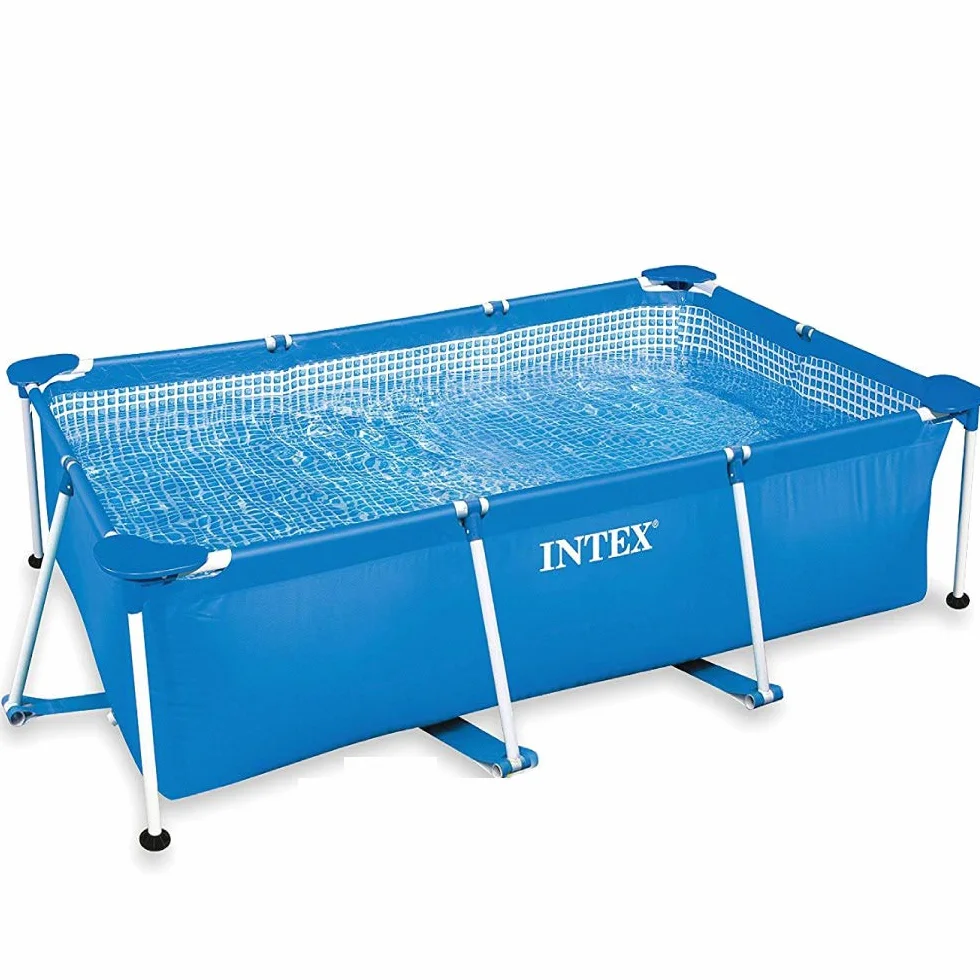 Intex 28274fr zestaw piscinette rurowa metalowa rama niebieska 7100 4,5 x 2,2 x 84 cm L