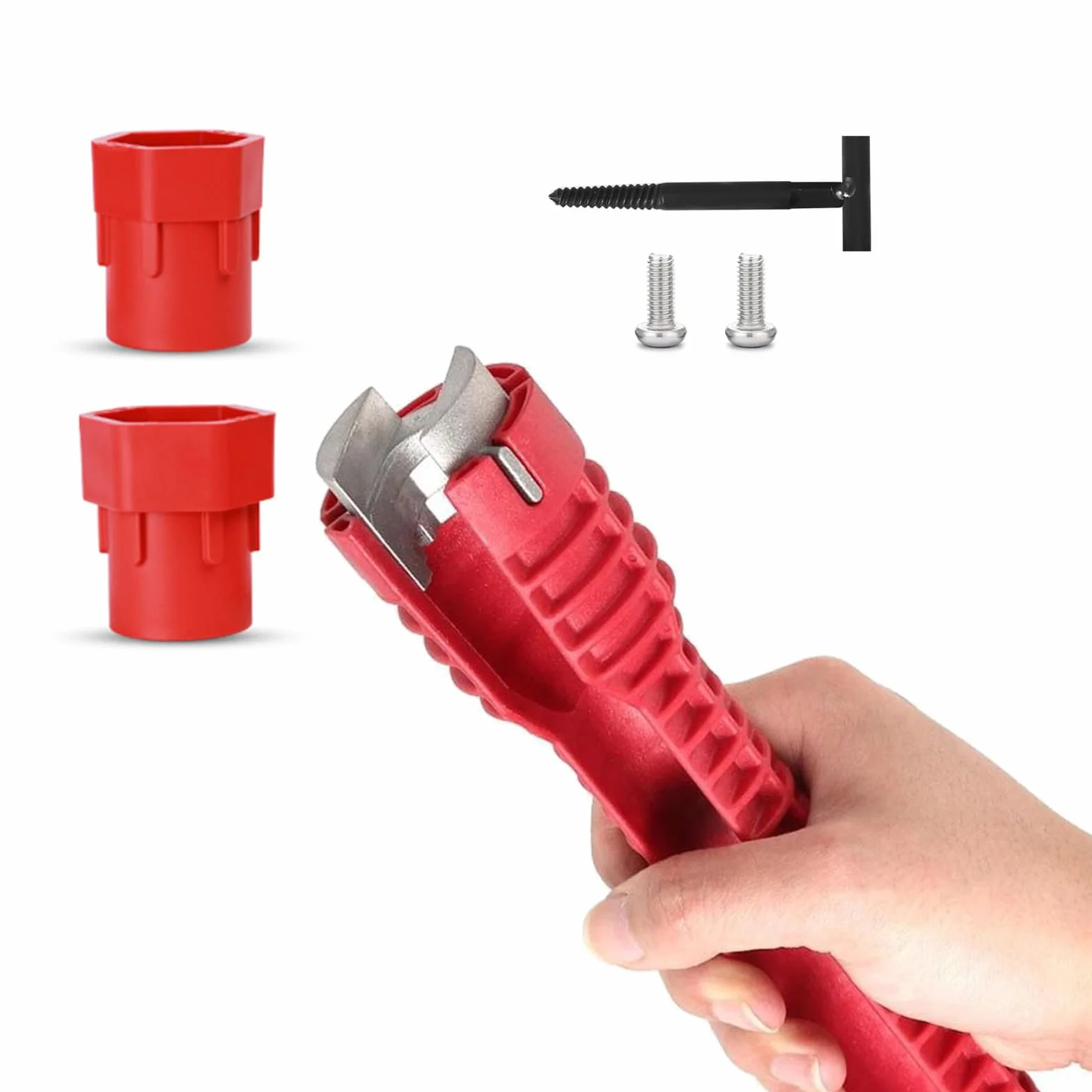 Wielofunkcyjny klucz do zlewu kranu 8 w 1 narzędzie instalacyjne do rur wodnych / muszli klozetowej / umywalki/łazienki / kuchni hydraulicznej, narzędzia do naprawy i instalacji