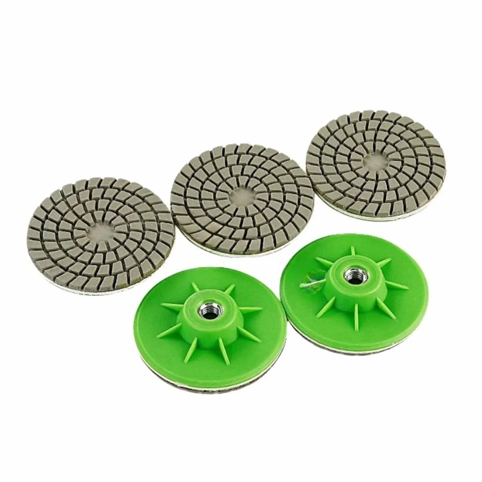 Polerująca tarcza szlifierki stołowej, 3" 80mm Tarcza polerska na mokro i sucho Ścierniwo do szlifowania marmuru, granitu, betonu, blatów, kamienia, polerowania krawędzi(10 Pcs)