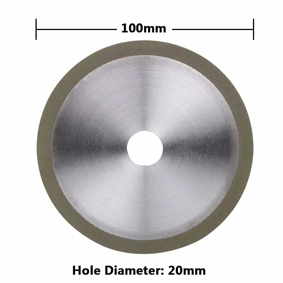 1 szt. Ściernica diamentowa 100/125 mm do obróbki twardych stopów - precyzyjne narzędzie do szlifowania węglików spiekanych i stali(100x20mm)