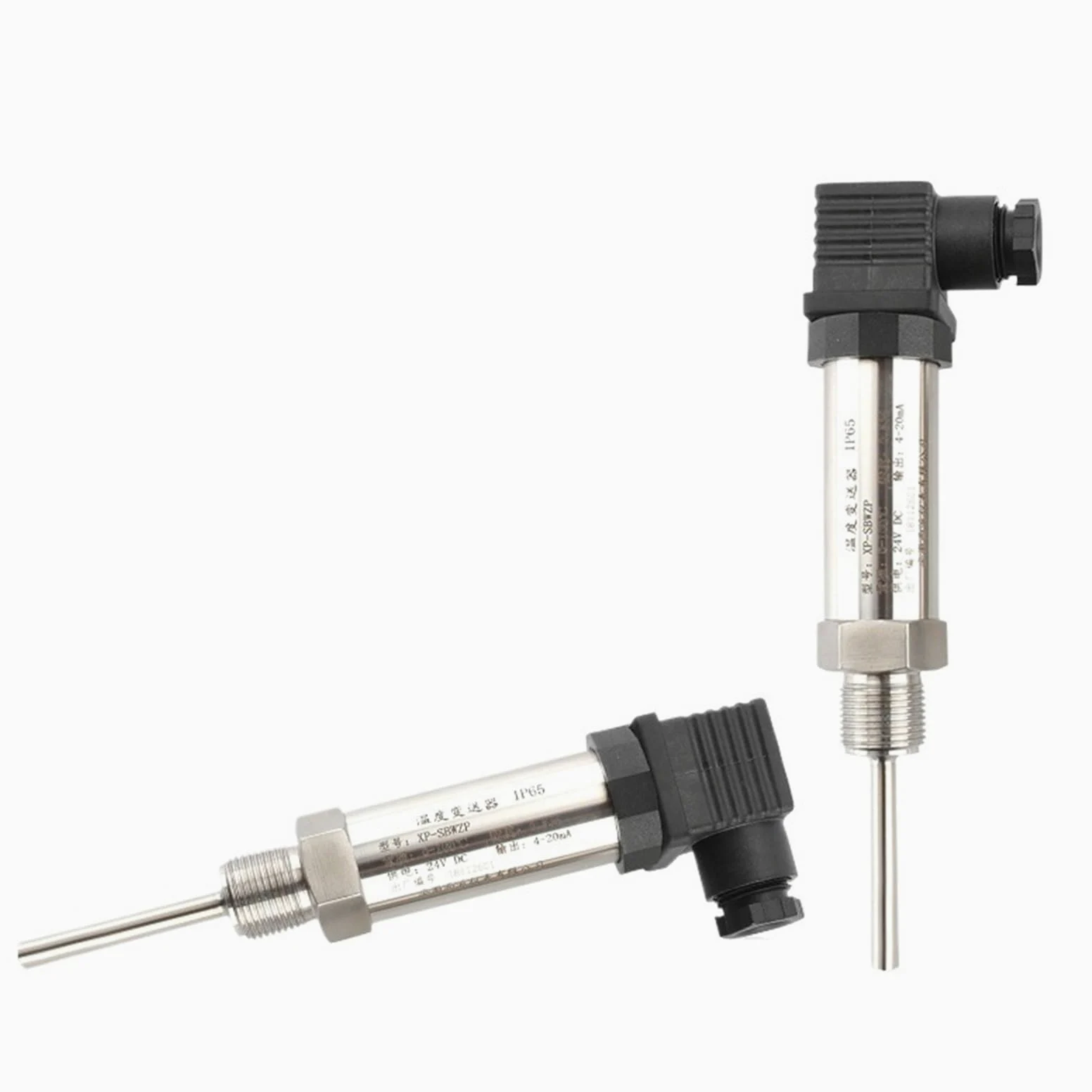 1 x QDL80A przetwornik czujnika temperatury, wodoodporny, wbudowany, PT100 do 4-20 mA RS485(0-200C 4-20 mA,100 mm)