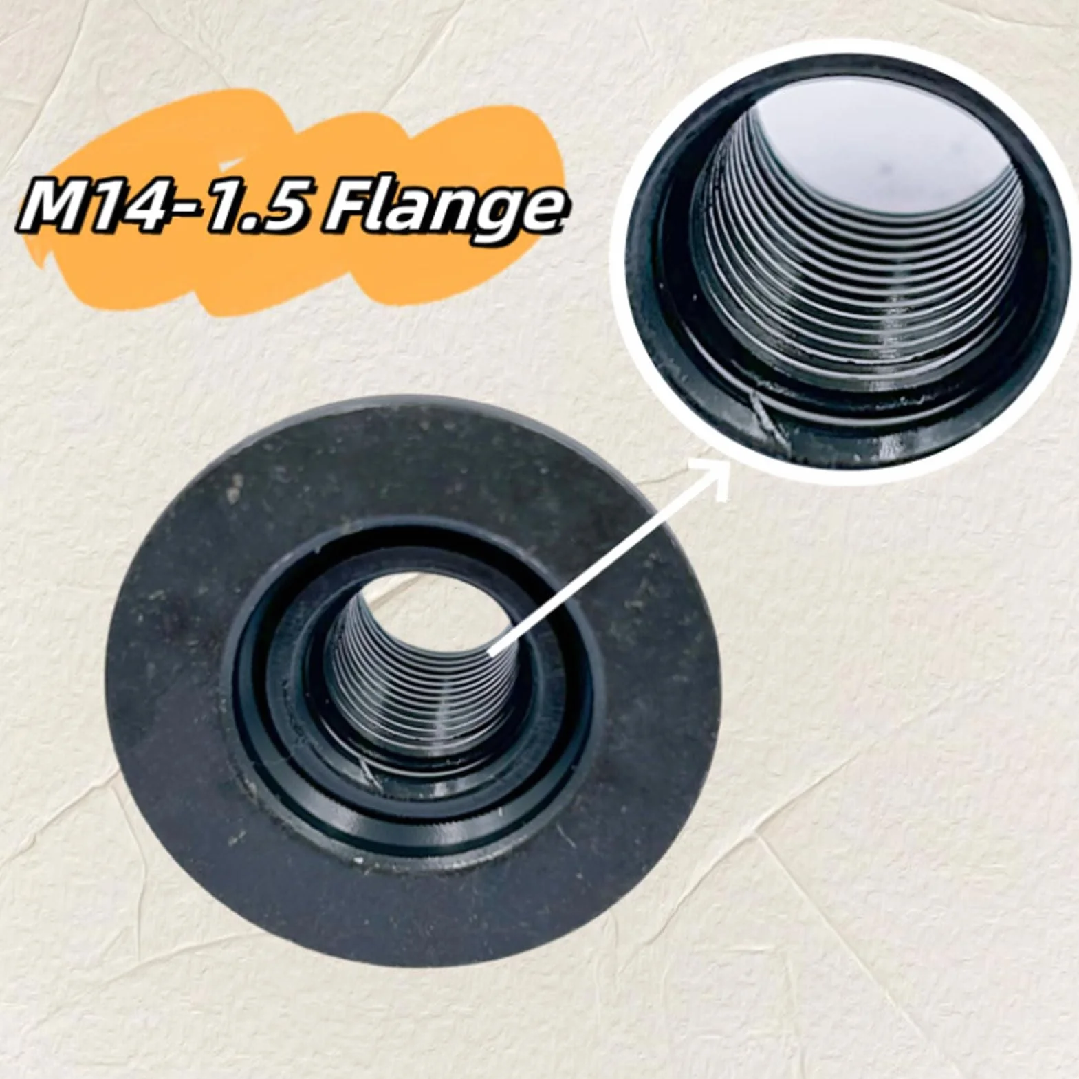 Tbest Nakrętki do kół 611 936 6509424AA 1,5 Gwintu do 3500 4000 4500 5500, Zestaw 6 Sztuk, Sześciokątne 22 Mm ze strukturą kołnierzową, Zamiennik o Numerze Części 611 936
